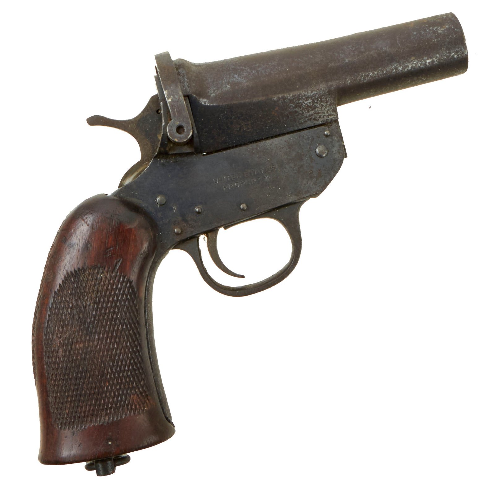 Buy Original U.S. Pre WWII M5 Signal Flare Pistol by Harrington & Richardson - Serial Number 81 | Original Firearms Antique For Sale