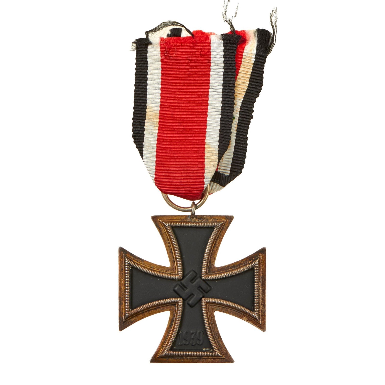 Buy Original German WWII Wehrmacht Iron Cross 2nd Class 1939 by Glaser & Sohn of Dresden with Ribbon | Original Firearms Antique For Sale