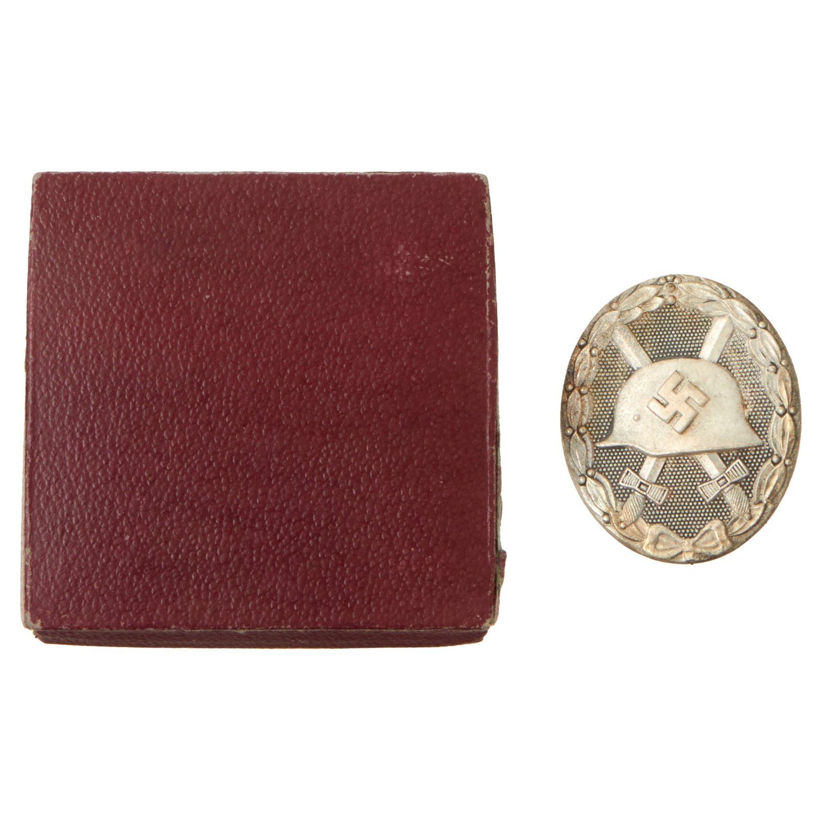 Buy Original German WWII Silver Wound Badge by Klein & Quenzer A.G of Idar-Oberstein in Original Case | Original Firearms Antique For Sale