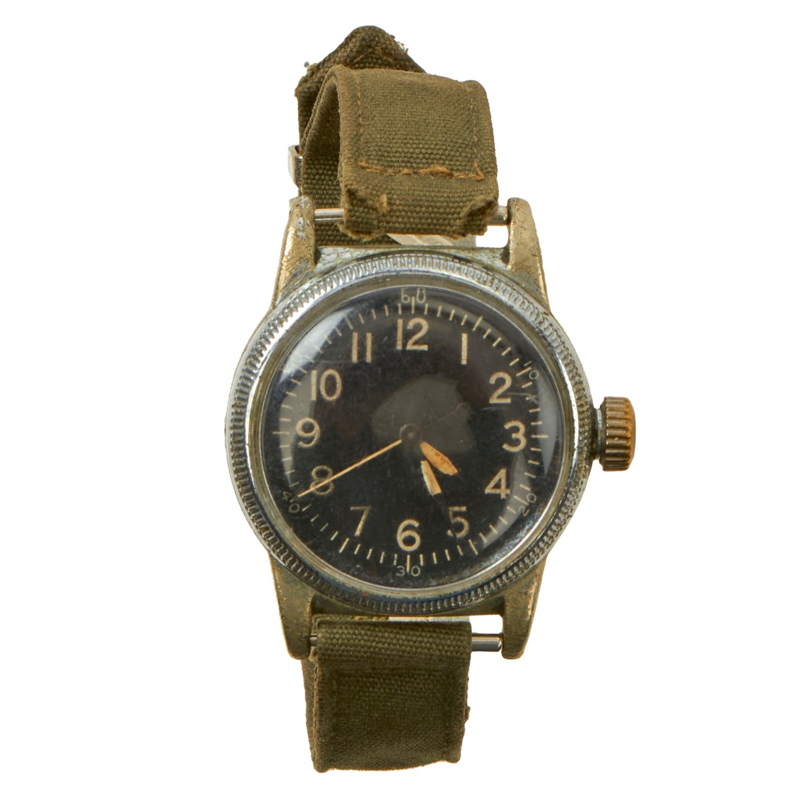 Buy Original U.S. WWII Type A-11 USAAF Wrist Watch by Elgin - Fully Functional - Dated 1945 | Original Firearms Antique For Sale