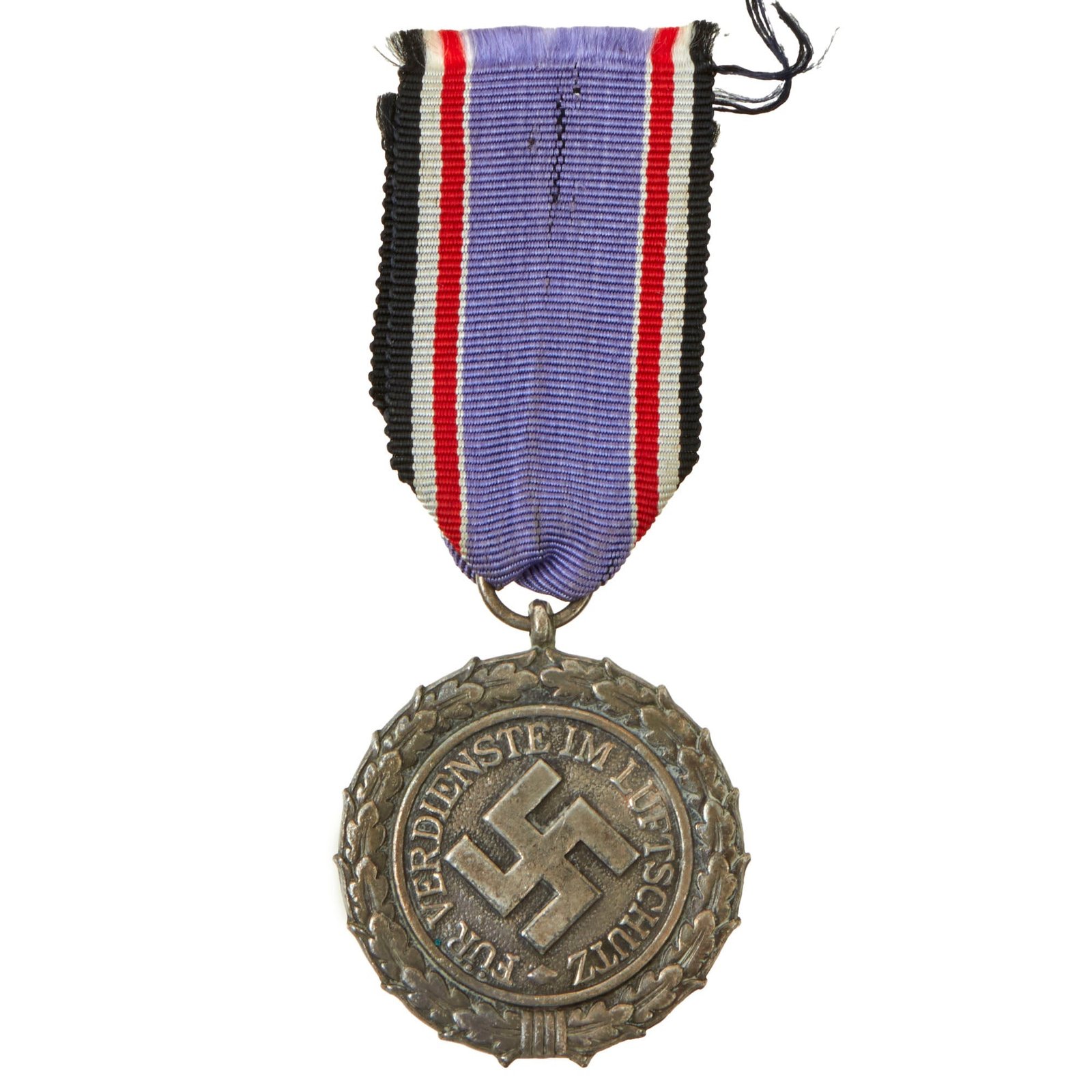 Buy Original German WWII RLB Luftschutz Air Defense Honor Medal 2nd Grade with Ribbon | Original Firearms Antique For Sale