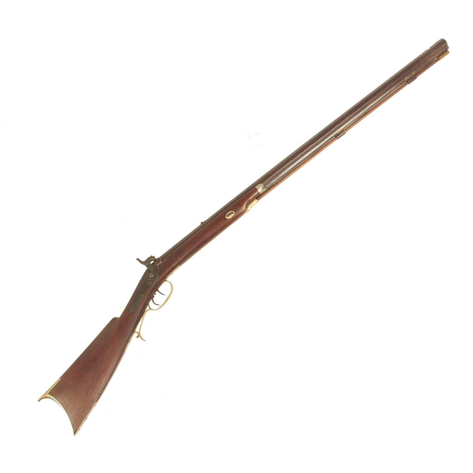 Buy Original U.S. Pennsylvania Percussion Rifle with Set Trigger & Trade Lock by R. Ashmore & Son of Lancaster - Circa 1835 | Original Firearms Antique For Sale