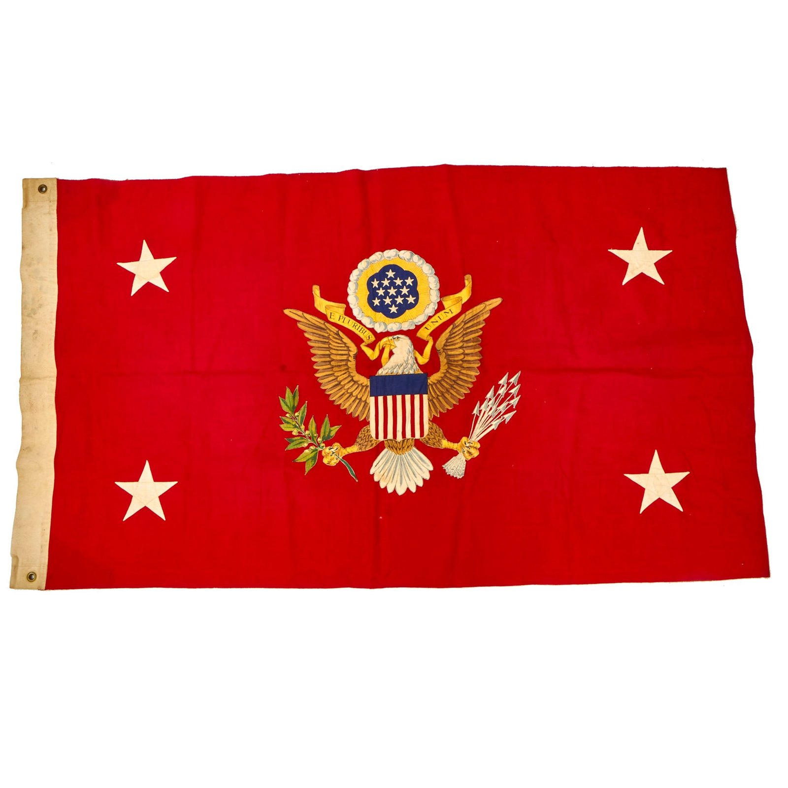 Buy Original U.S. WWII Era Secretary of War ( Henry L. Stimson ) Field and Boat Flag - 3’ x 4’ 9” | Original Firearms Antique For Sale