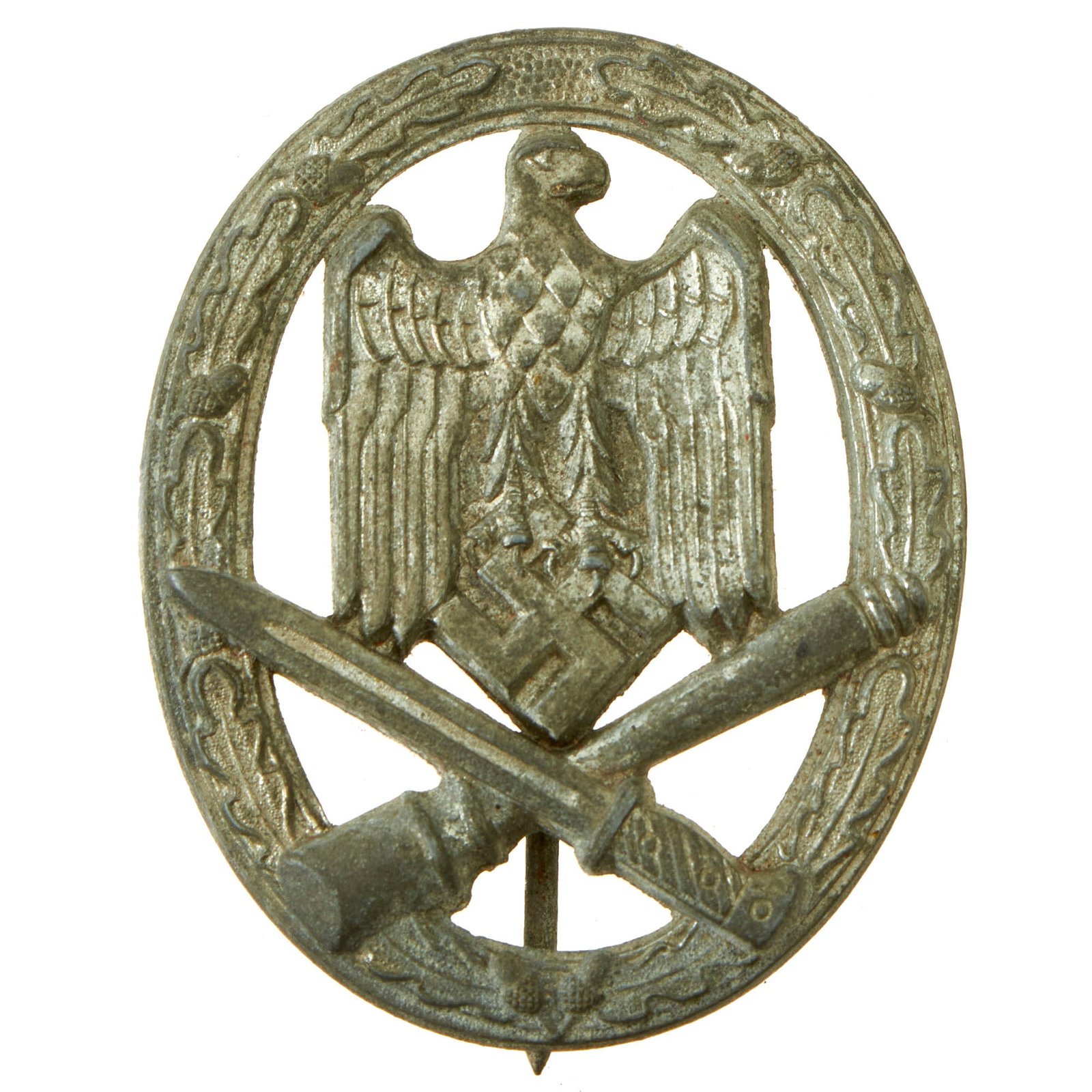 Buy Original German WWII Silver Grade General Assault Badge by F. W. Assmann & Söhne of Lüdenscheid | Original Firearms Antique For Sale