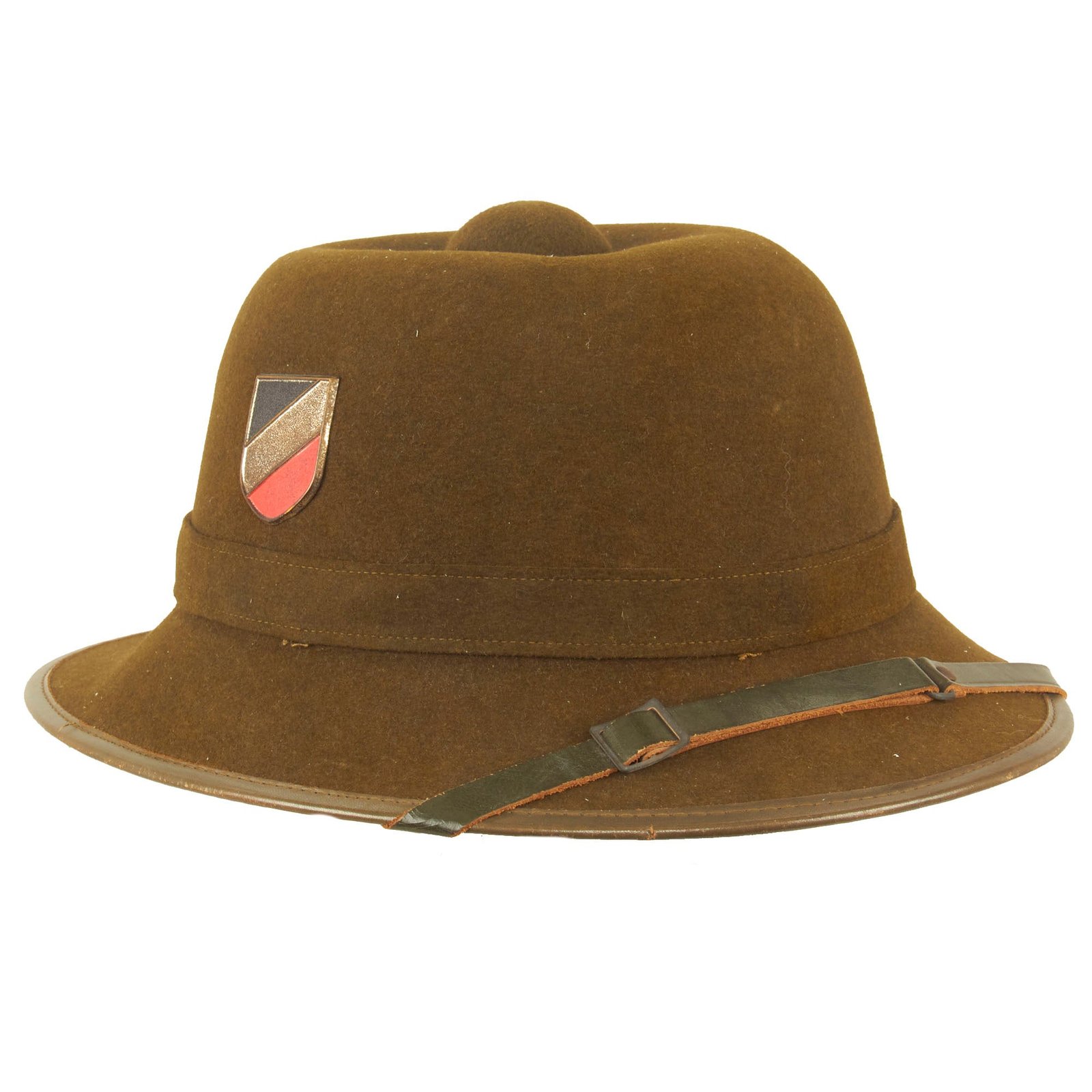Buy Original German WWII 1941 Dated Second Model DAK Afrikakorps Sun Helmet by ORW with Brass Badges - Size 57 | Original Firearms Antique For Sale