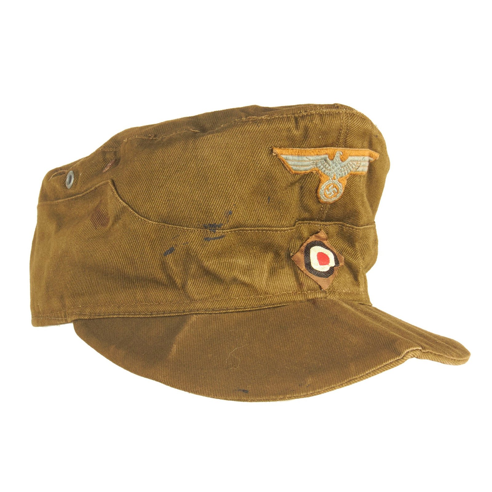 Buy Original German WWII Deutsches Afrika Korps DAK M43 Field Cap by Wolber & Pfaff - Size 54 | Original Firearms Antique For Sale