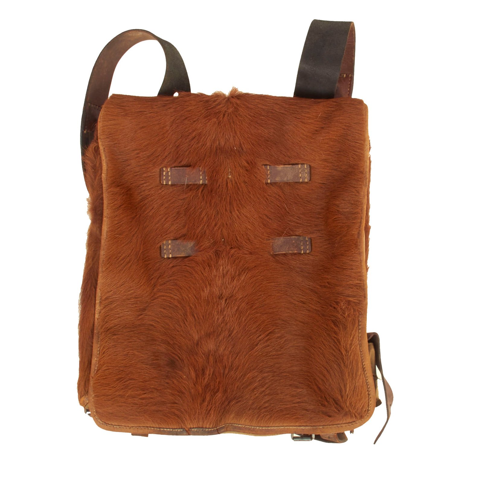 Buy Original German Pre-WWII Tornister 34 Pony Fur Backpack with Shoulder Straps by A. Kind - Dated 1937 | Original Firearms Antique For Sale