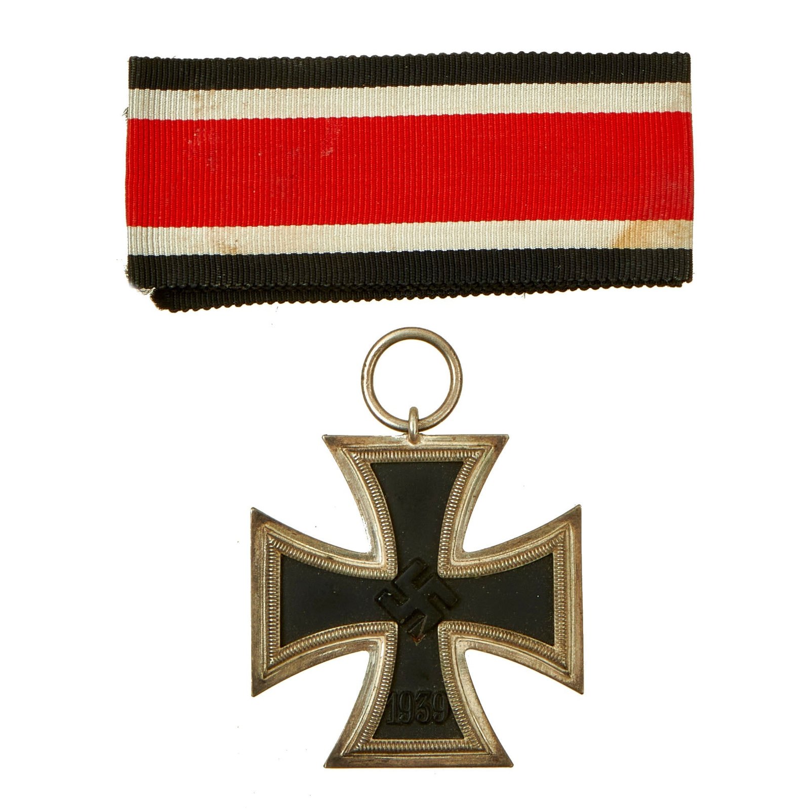 Buy Original German WWII Wehrmacht Iron Cross 2nd Class 1939 with Ribbon - Unmarked - EKII | Original Firearms Antique For Sale