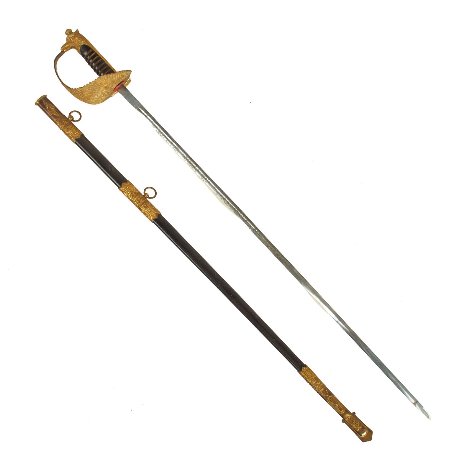 Buy Original Italian WWII Model 1923 Regia Aeronautica Air Force Pilot Officer Sword With Scabbard | Original Firearms Antique For Sale