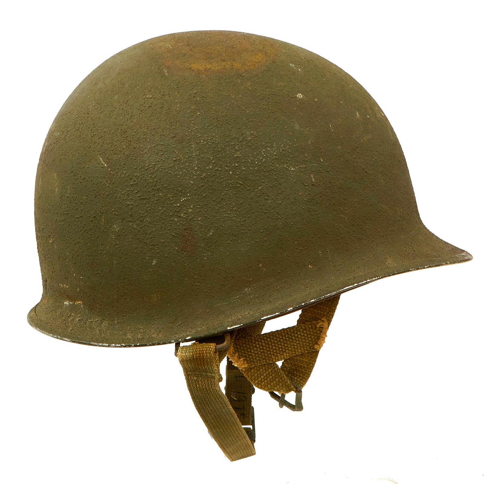 Buy Original WWII U.S. Late War Produced M-1C Paratrooper Helmet With Westinghouse Jump Liner | Original Firearms Antique For Sale