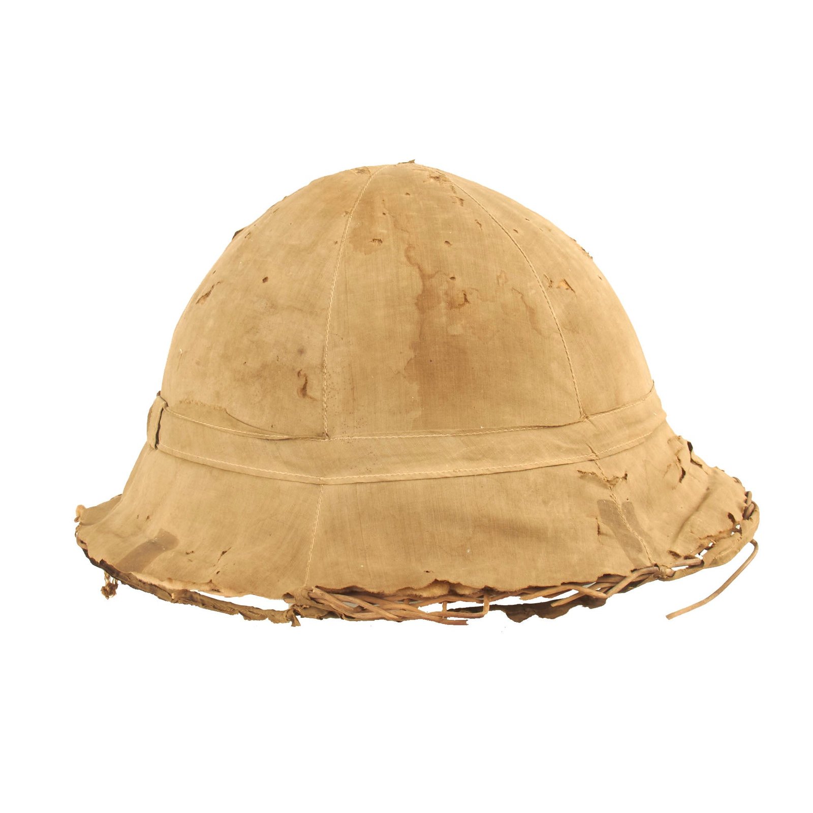 Buy Original Imperial Japanese WWII Japanese Army  “B-Spec” Material Substitute Wicker Sun Helmet | Original Firearms Antique For Sale