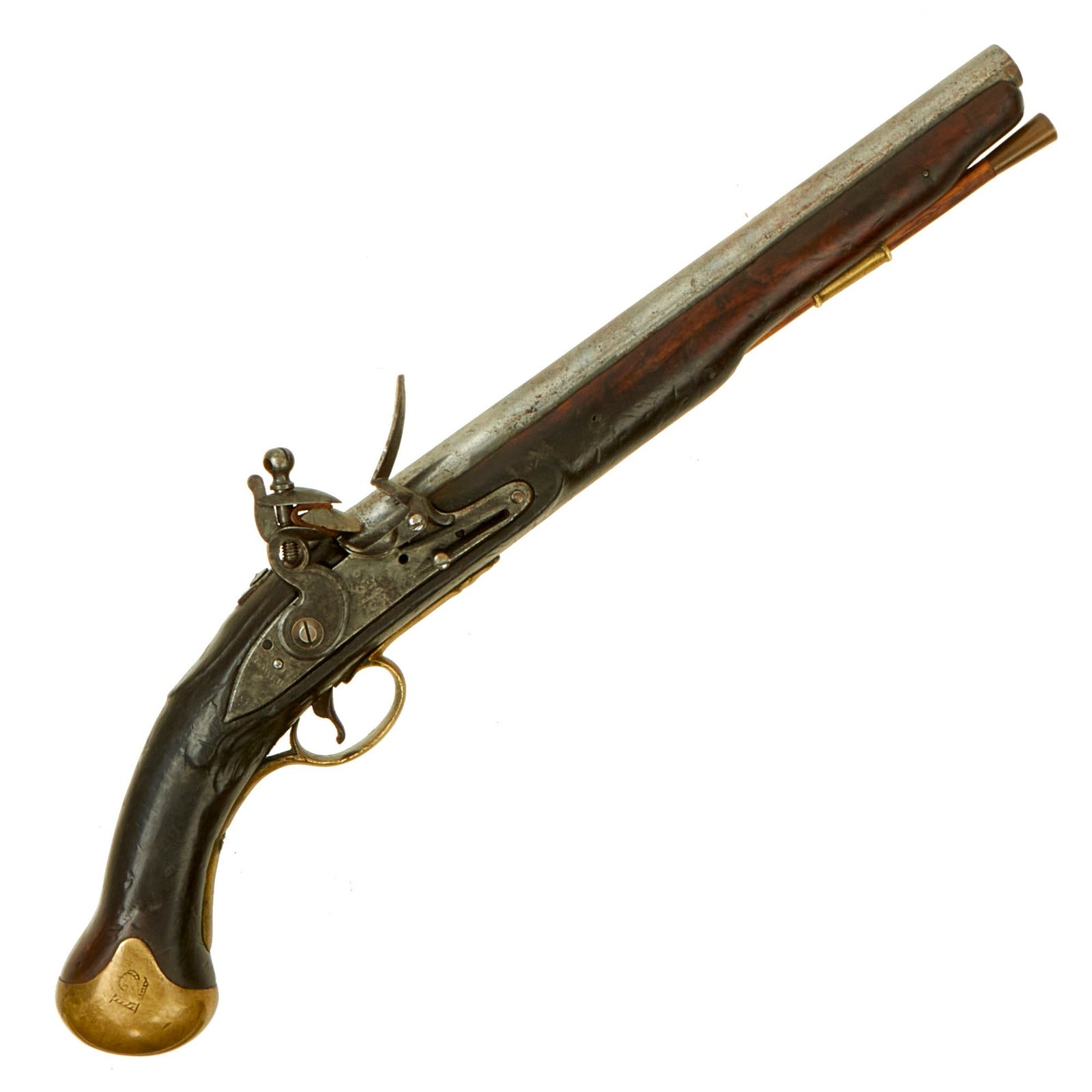 Buy Original British Napoleonic Era Pattern 1800 Tower Marked Sea Service Flintlock Pistol with Belt Hook - circa 1805 | Original Firearms Antique For Sale