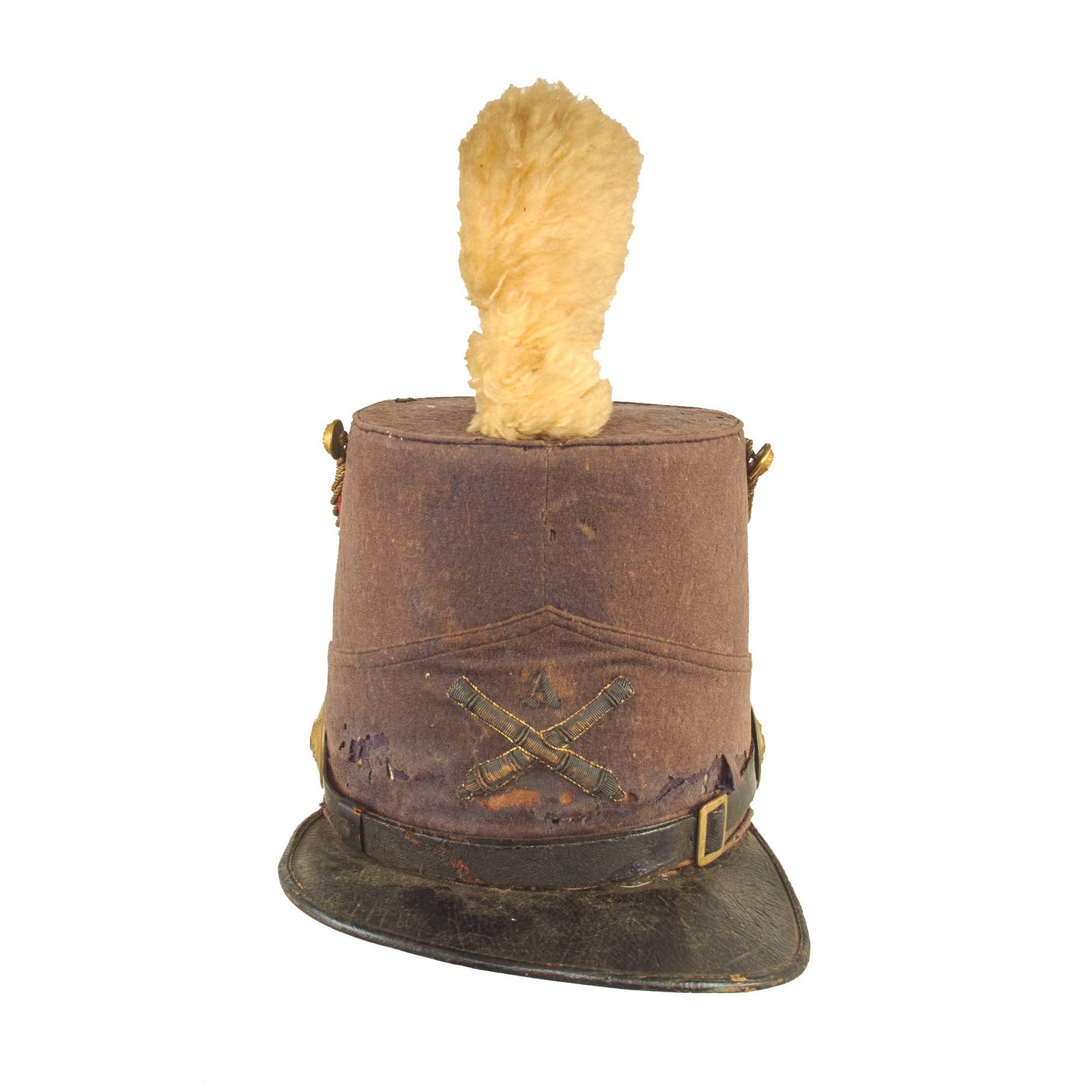 Buy Original U.S. Pre Civil War Era State of Maine Heavy Artillery Model 1851 “Albert Cap” Shako | Original Firearms Antique For Sale