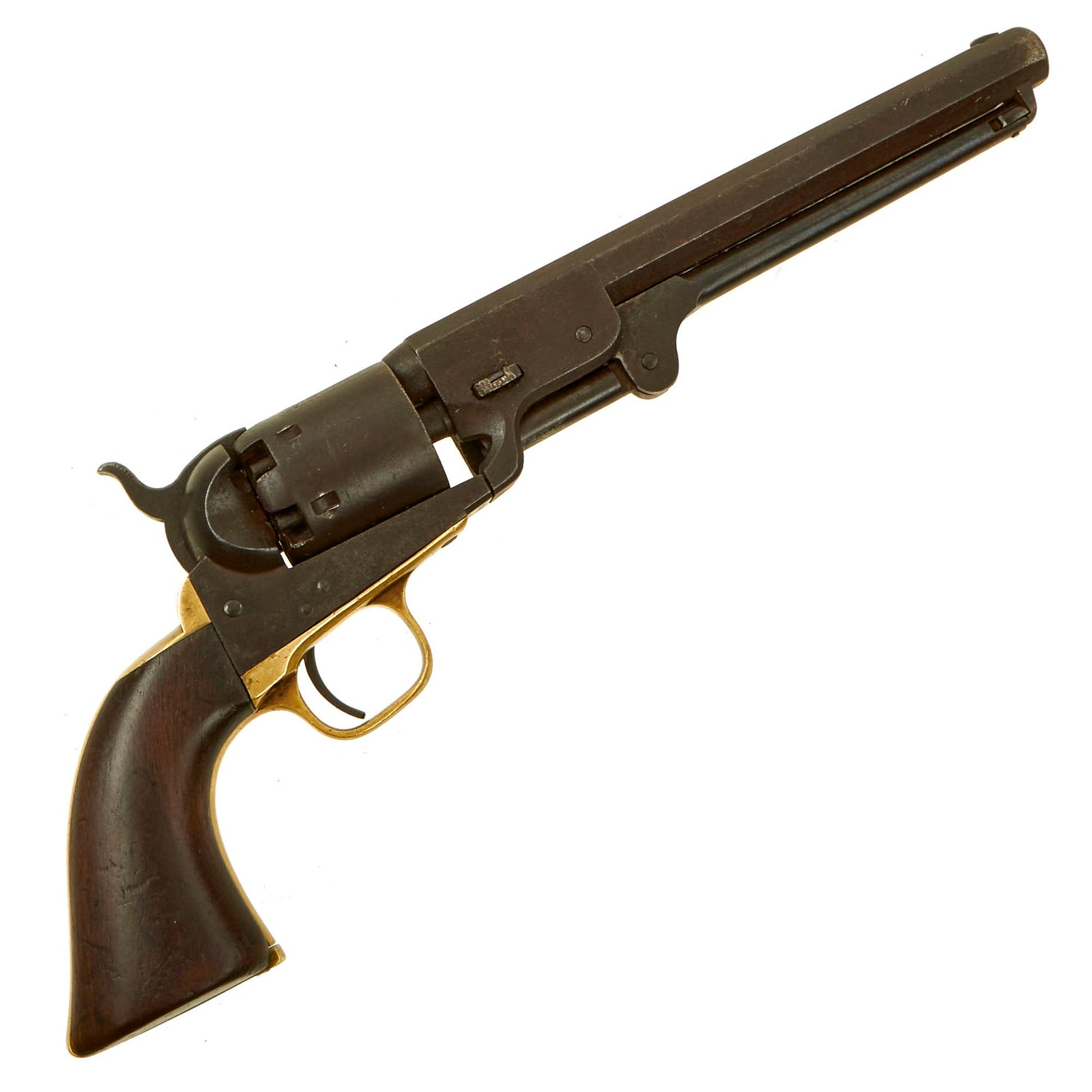 Buy Original U.S. Civil War Colt Model 1851 Navy .36cal Percussion Revolver made in 1861 - Matching Serial 107590 | Original Firearms Antique For Sale