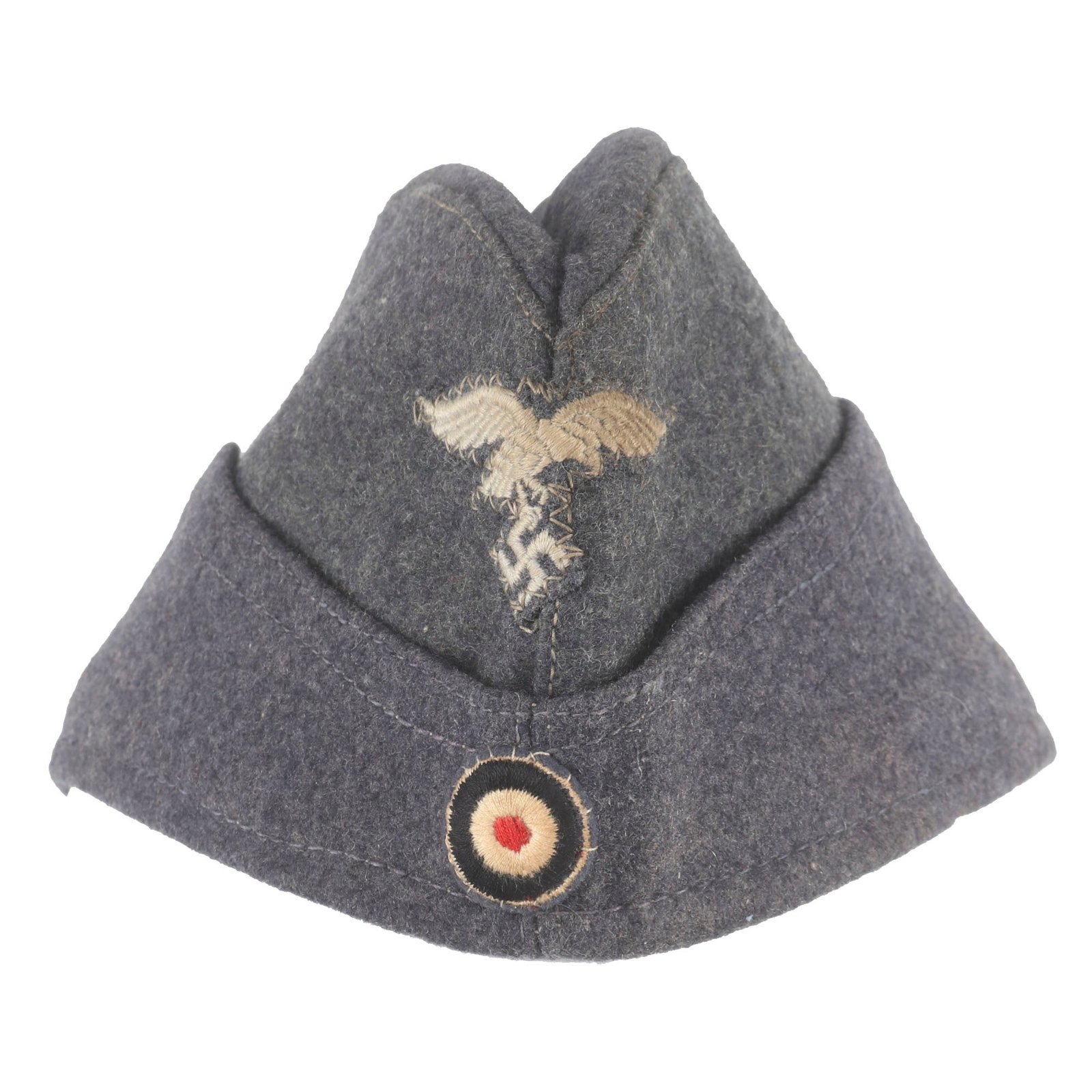 Buy Original German WWII Luftwaffe EM-NCO Wool M38 Overseas Cap | Original Firearms Antique For Sale
