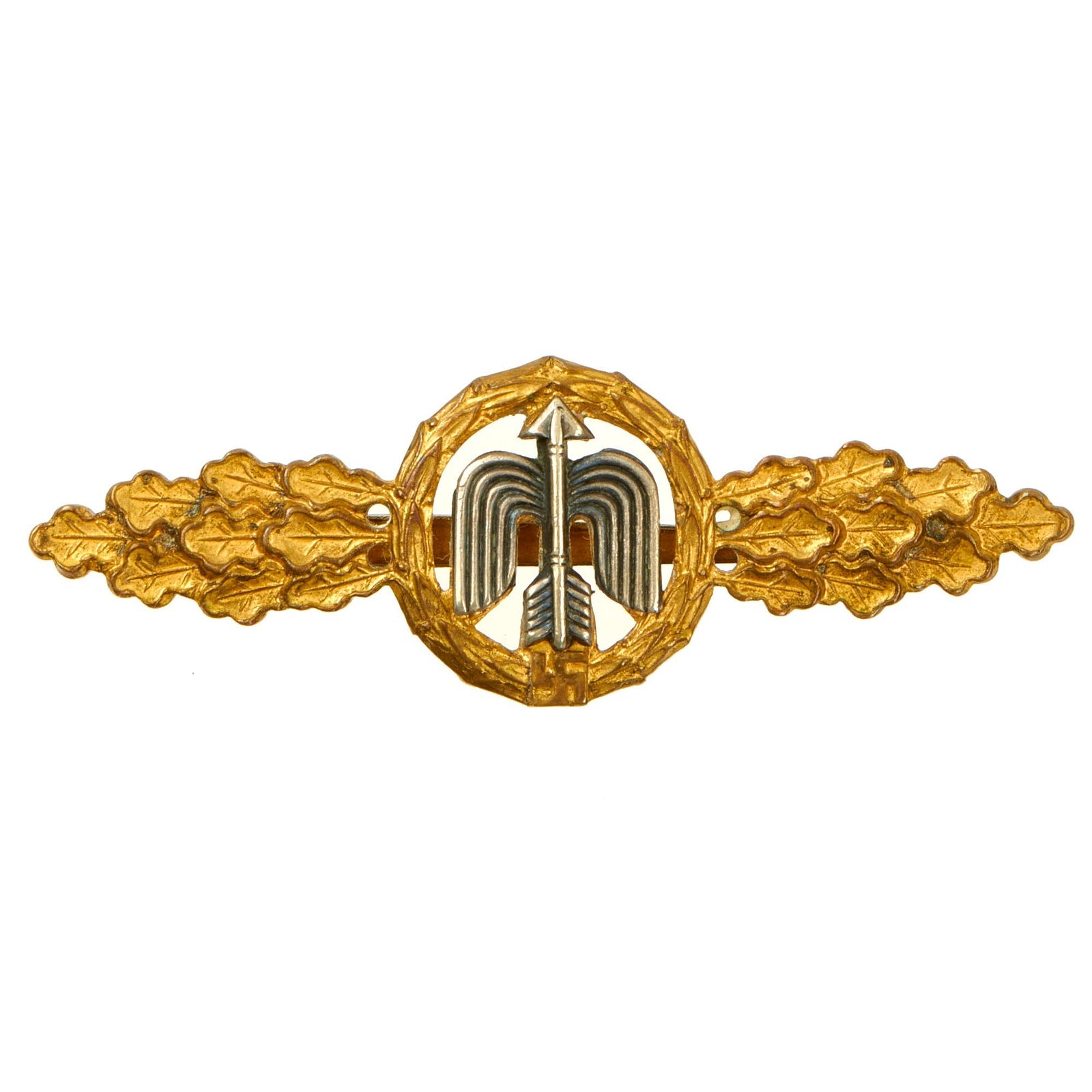 Buy Original German WWII Luftwaffe Gold Grade Front Flying Clasp for Day Fighters (Jäger) | Original Firearms Antique For Sale