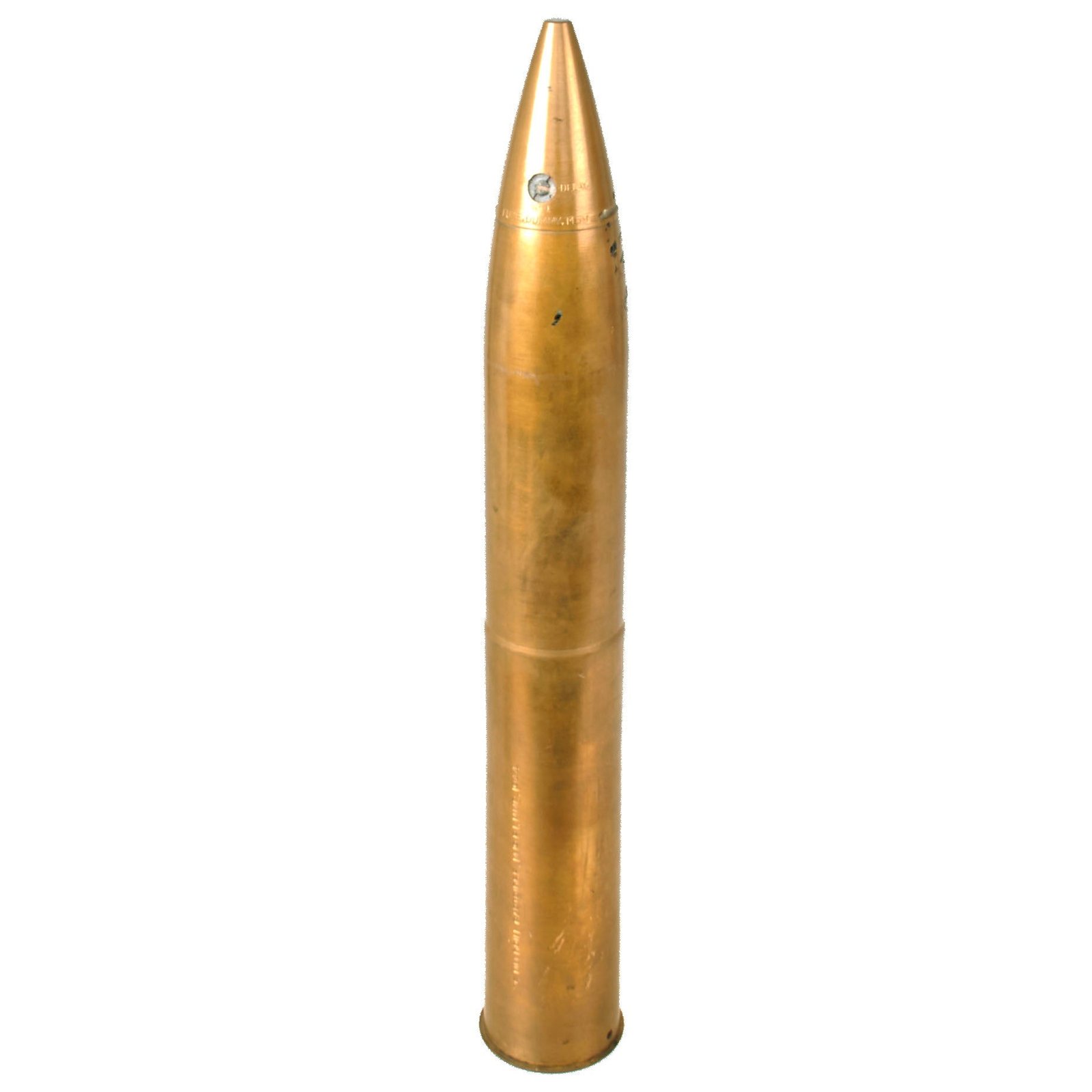 Original U.S. WWII M19B1 75mm Drill Cartridge Dated 1944 - Inert