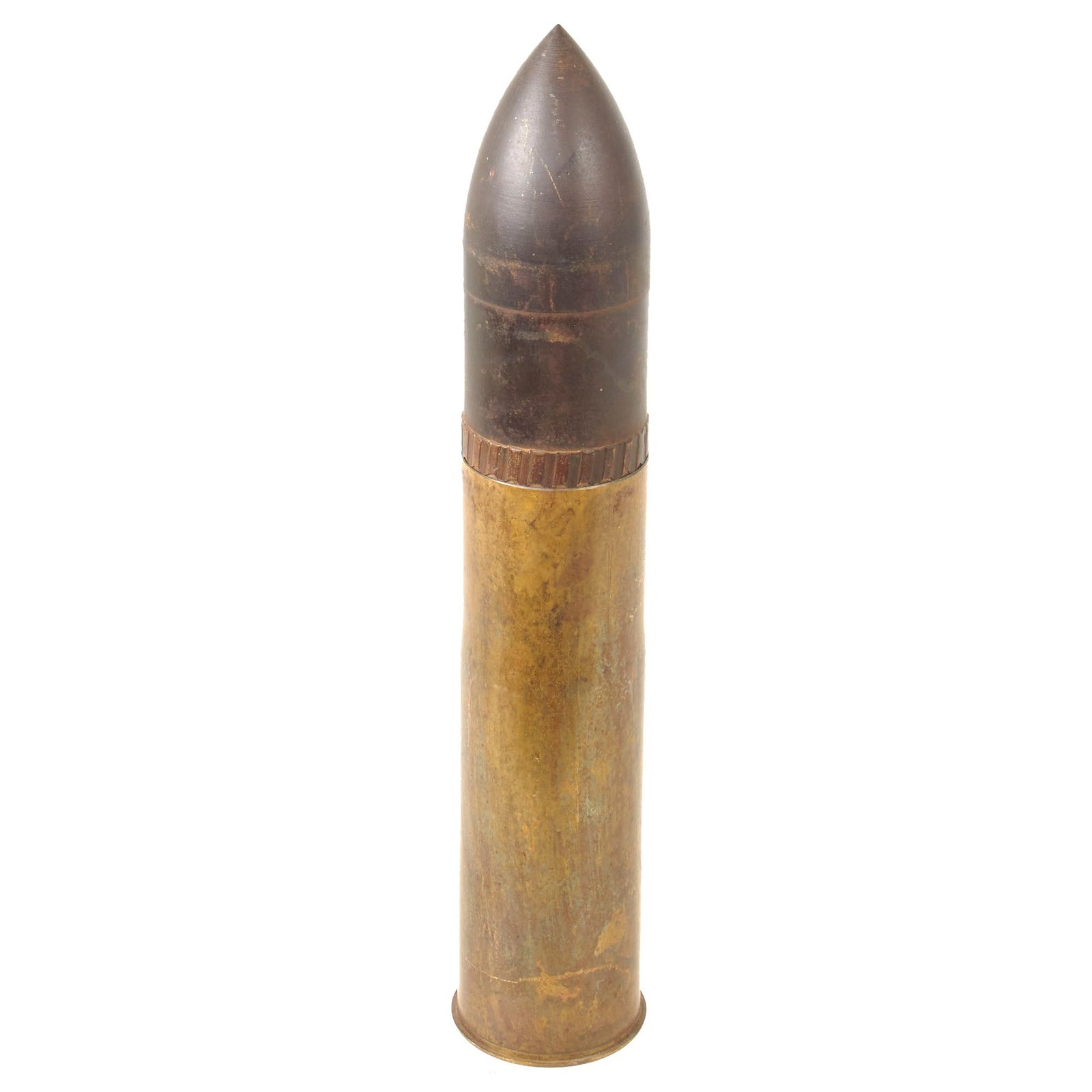 Original U.S. WWII Inert 1944 Dated 75mm M5A1 Projectile for Use with 75mm Pack Howitzer M1
