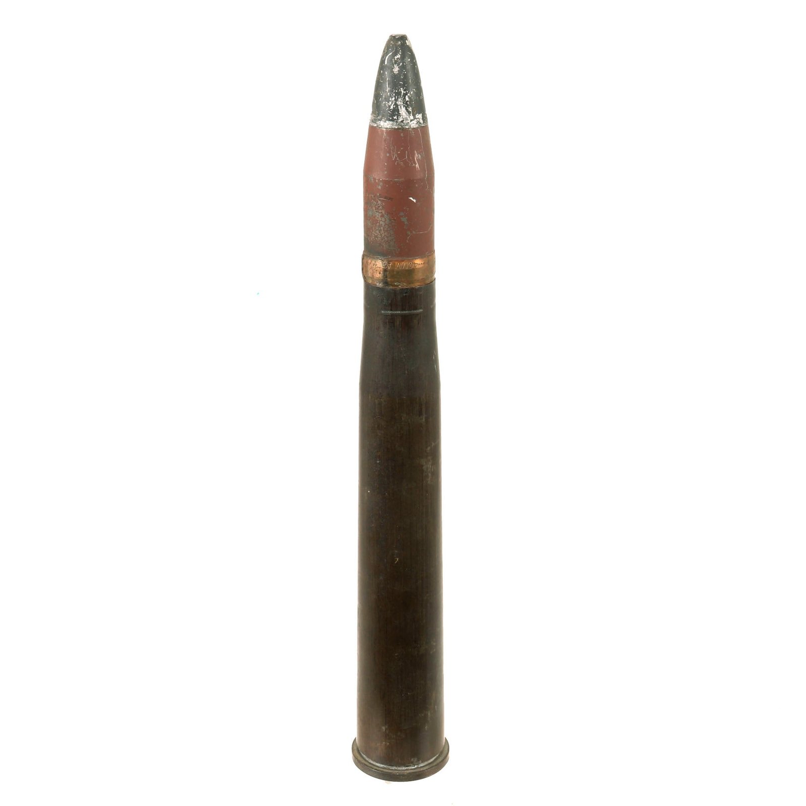 Buy Original U.S. WWII US Navy Marked Inert Bofors 40mm Gun Round Cutaway - Dated 1943 | Original Firearms Antique For Sale