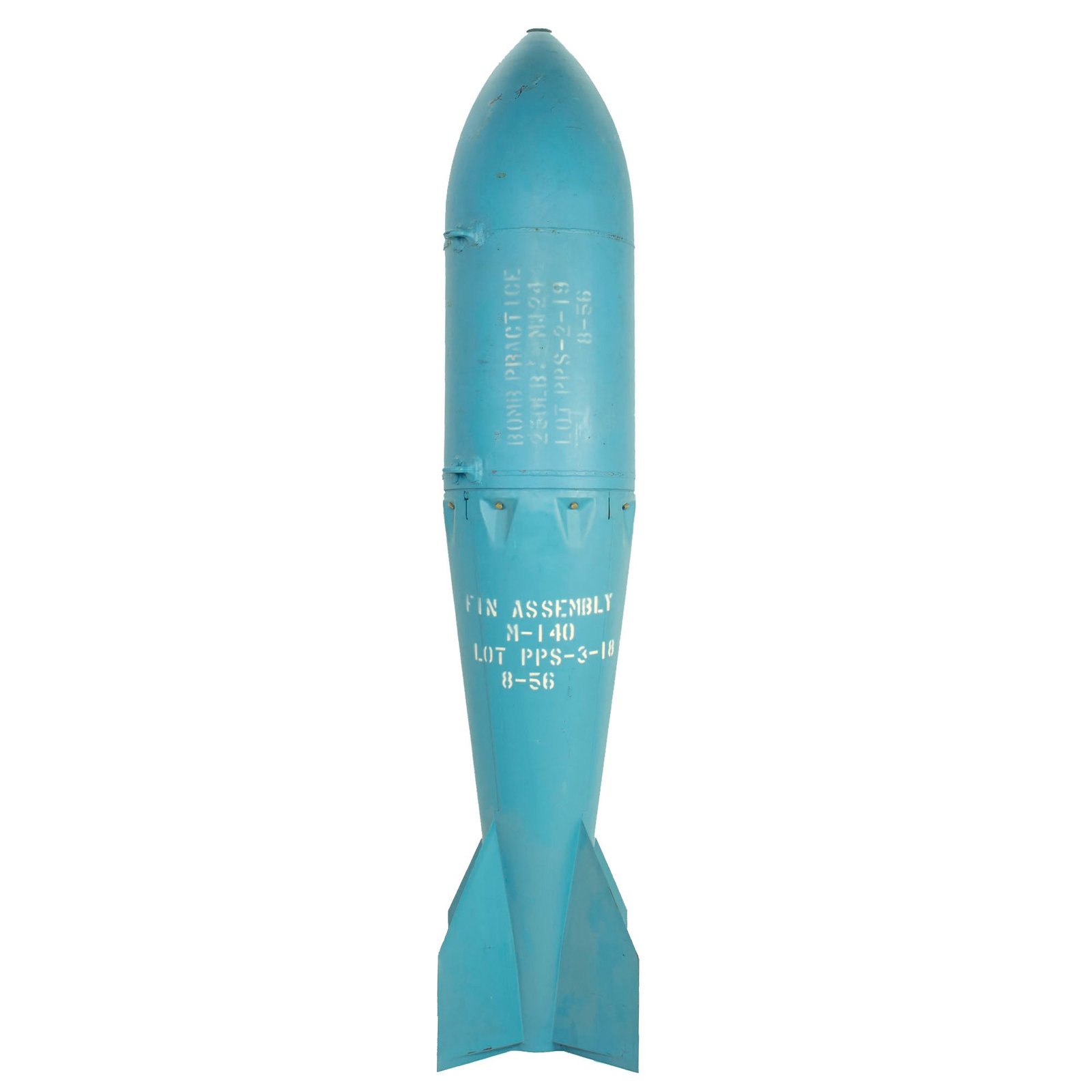 Buy Original U.S. Cold War Era Inert 250 Pound M-124 Practice Bomb - Original Paint & Markings | Original Firearms Antique For Sale