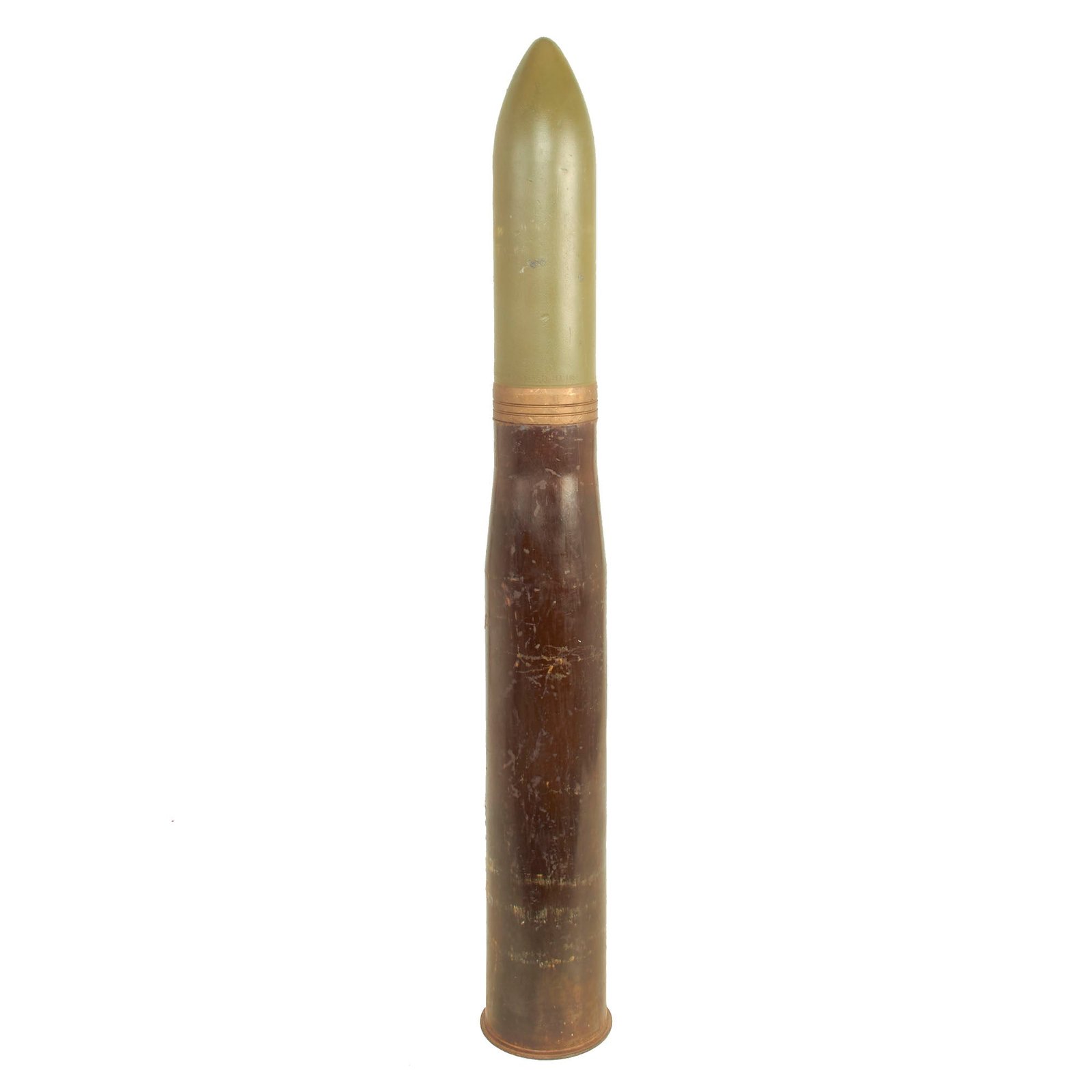 Buy Original U.S. Vietnam War / Korean War Inert 90mm Anti-Aircraft / Armor Round For The M1/M2/M3 90mm Gun - Dated 1952/72 | Original Firearms Antique For Sale