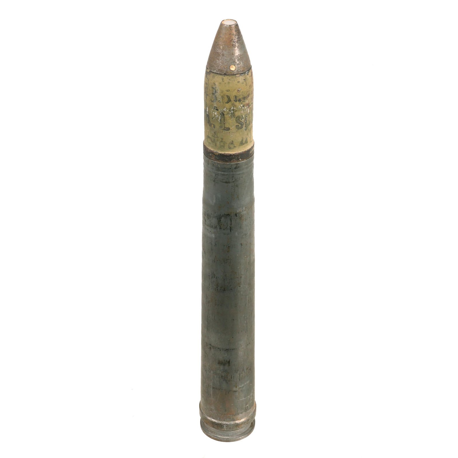 Buy Original German WWII Inert 3.7cm Flak 18 Anti-Aircraft Round - Dated 1944 | Original Firearms Antique For Sale