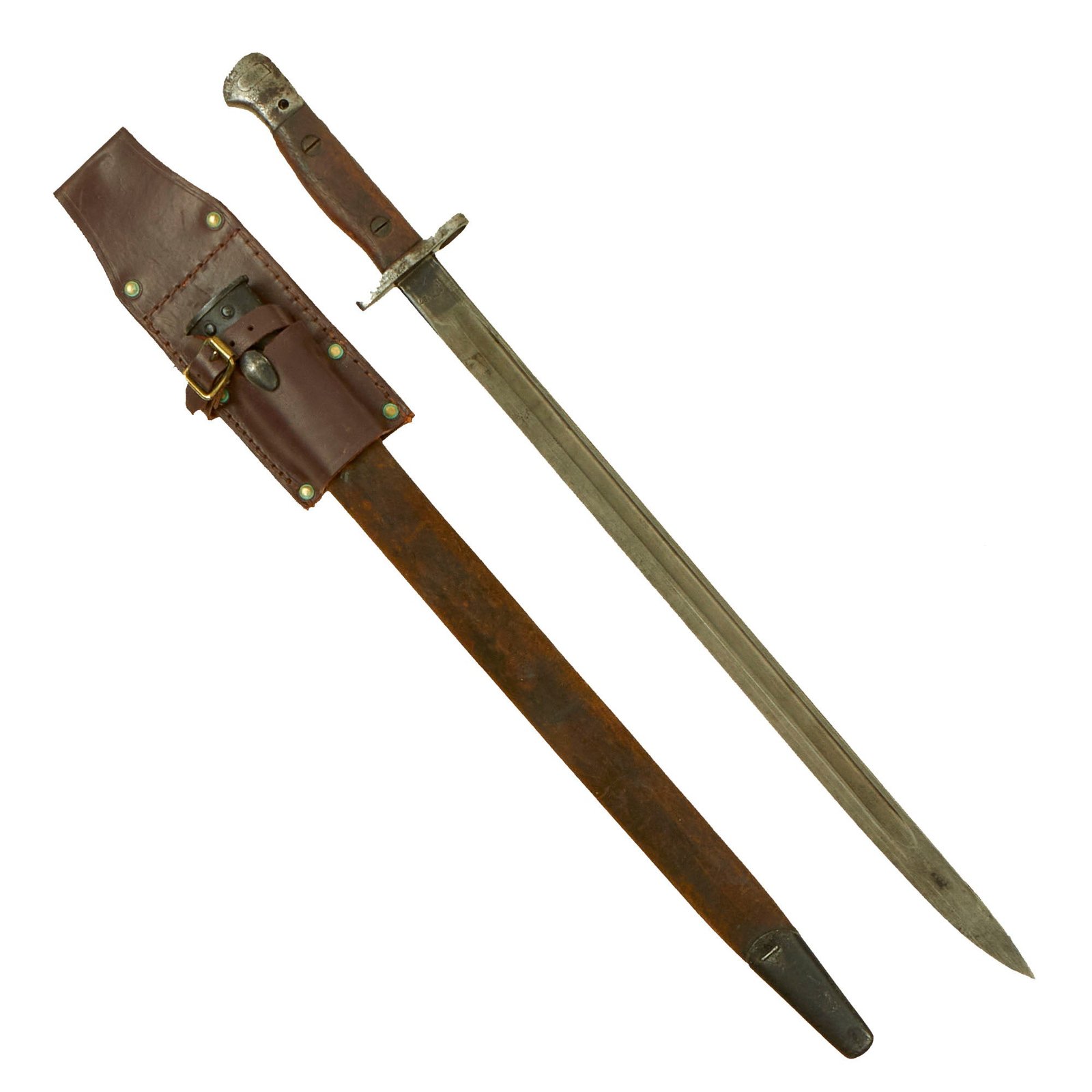 Buy Original British WWI P-1907 Enfield Bayonet by Wilkinson with No. I Mk. II Scabbard - Dated 1917 | Original Firearms Antique For Sale