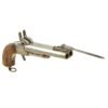 Buy Original U.S. Civil War Era Belgian 10mm Pinfire Double Barrel Pistol with Folding Bayonet Circa 1855 - Non-Functional | Original Firearms Antique For Sale