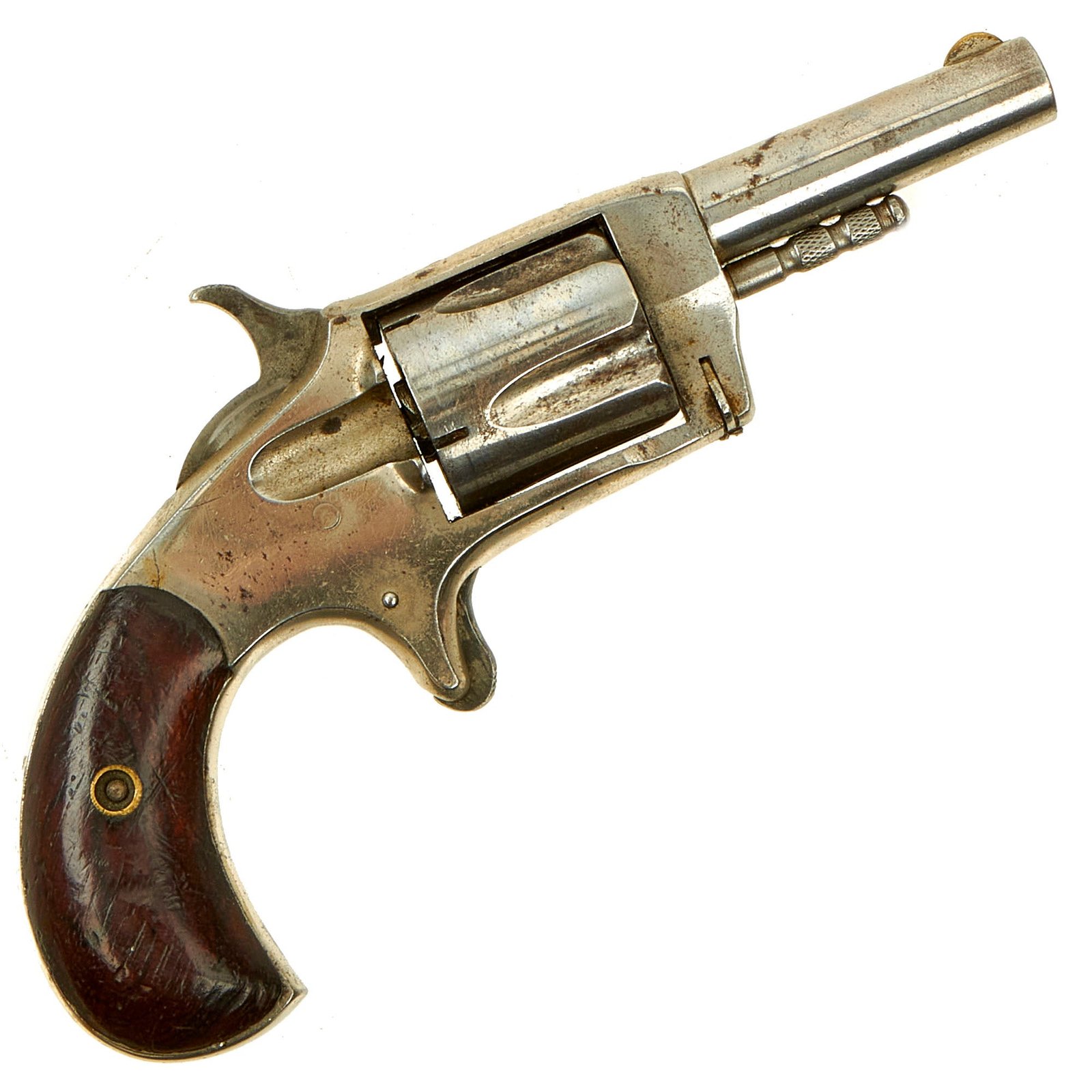 Buy Original U.S. Bacon Arms. Co. "Conqueror" Nickel Plated .32 Rimfire Pocket Revolver - Matching Serial 2175 | Original Firearms Antique For Sale