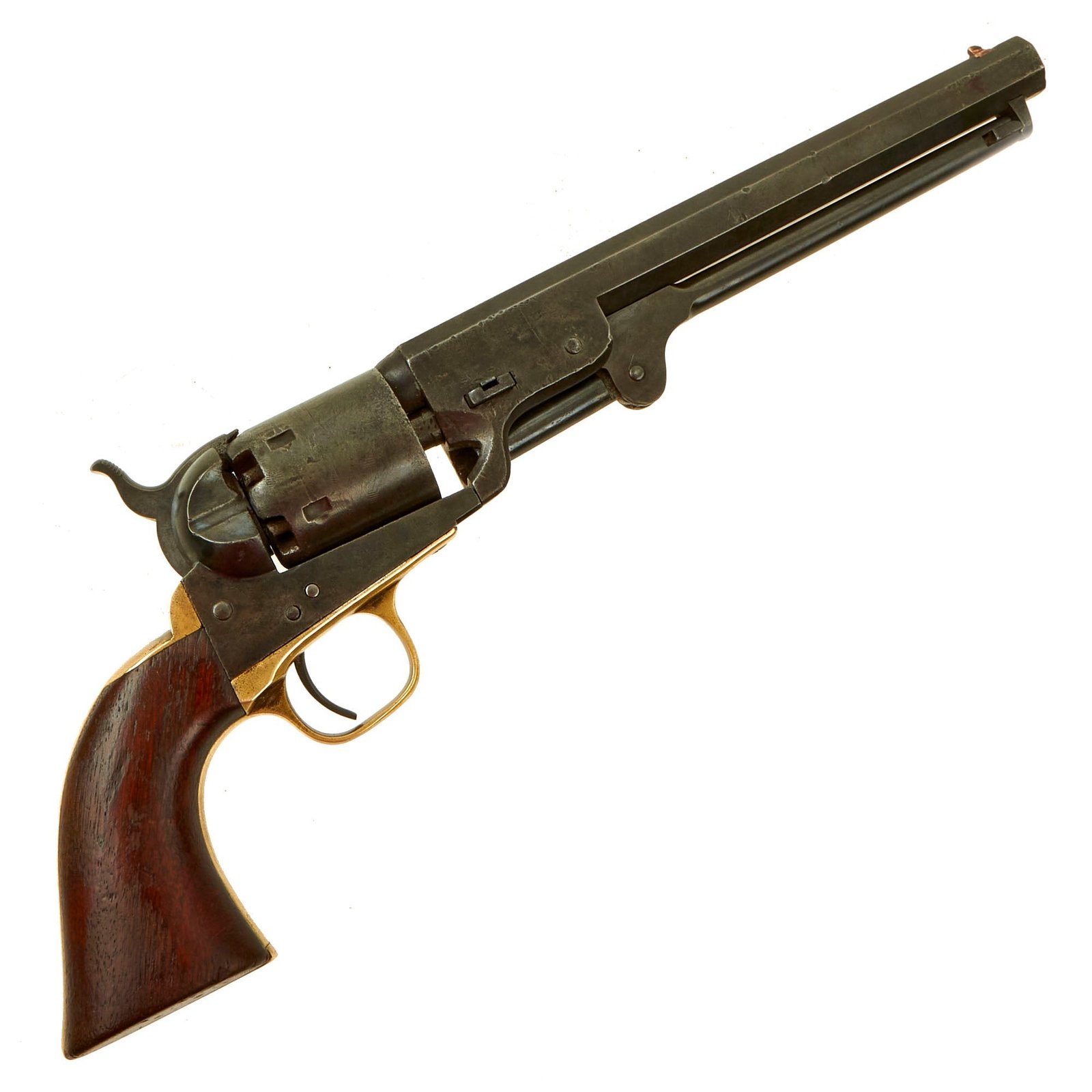Buy Original U.S. Civil War Colt M1851 Navy .36cal Percussion Revolver with Cylinder Scene made in 1863 - Serial 156398 | Original Firearms Antique For Sale