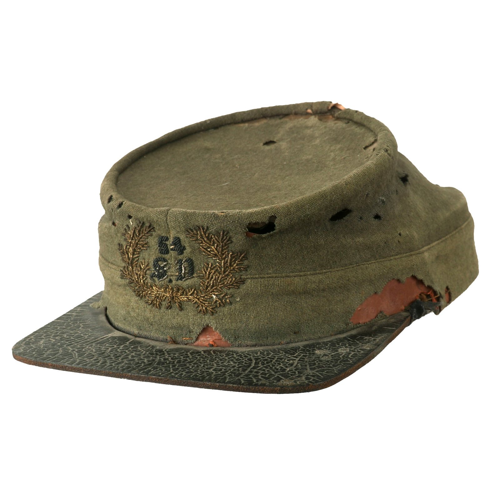 Buy Original Early Indian Wars Model 1872 U.S. Army Kepi With Pattern 1851 Bullion Embroidered Officer’s Insignia for “54th Supply Department” | Original Firearms Antique For Sale