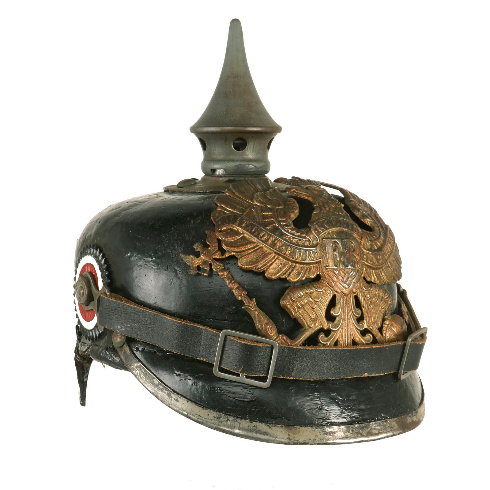 Buy Original Imperial German WWI Prussian 93rd Infantry Regt. EM/NCO M1915 Pickelhaube Spiked Helmet - Relic Condition | Original Firearms Antique For Sale