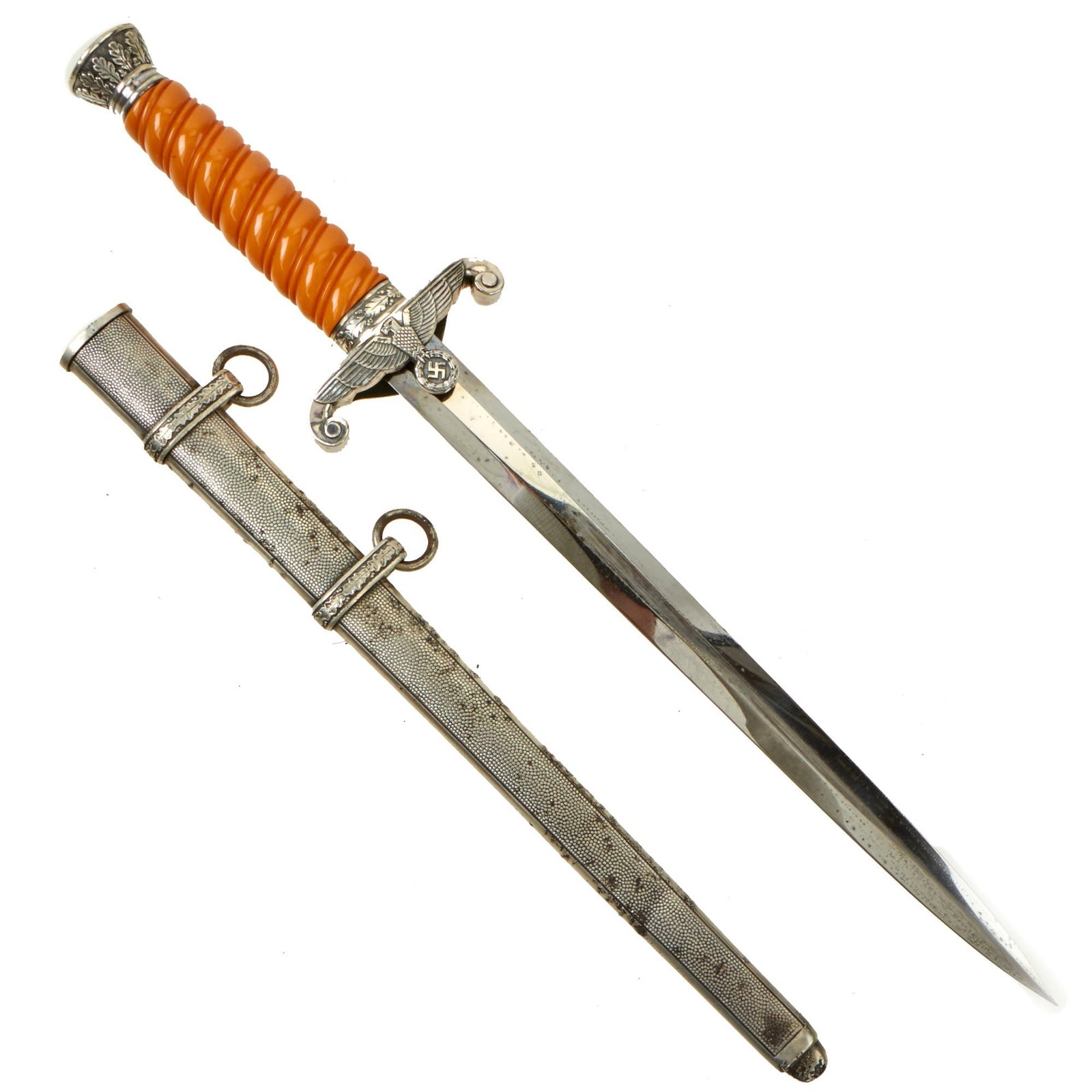 Buy Original German WWII Early Army Heer Officer Dagger by Carl Eickhorn with Scabbard - 1933-35 Trademark | Original Firearms Antique For Sale