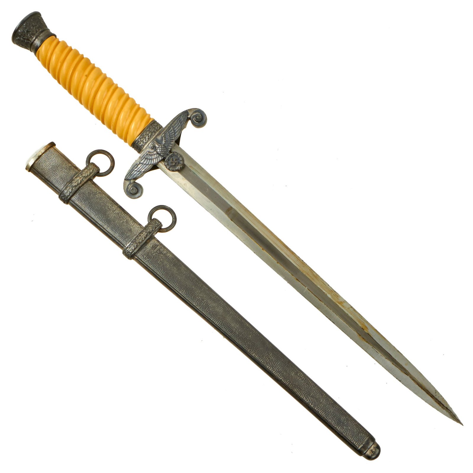 Buy Original Excellent German WWII Early Army Heer Officer Dagger by Carl Eickhorn with Scabbard - 1935-41 Trademark | Original Firearms Antique For Sale