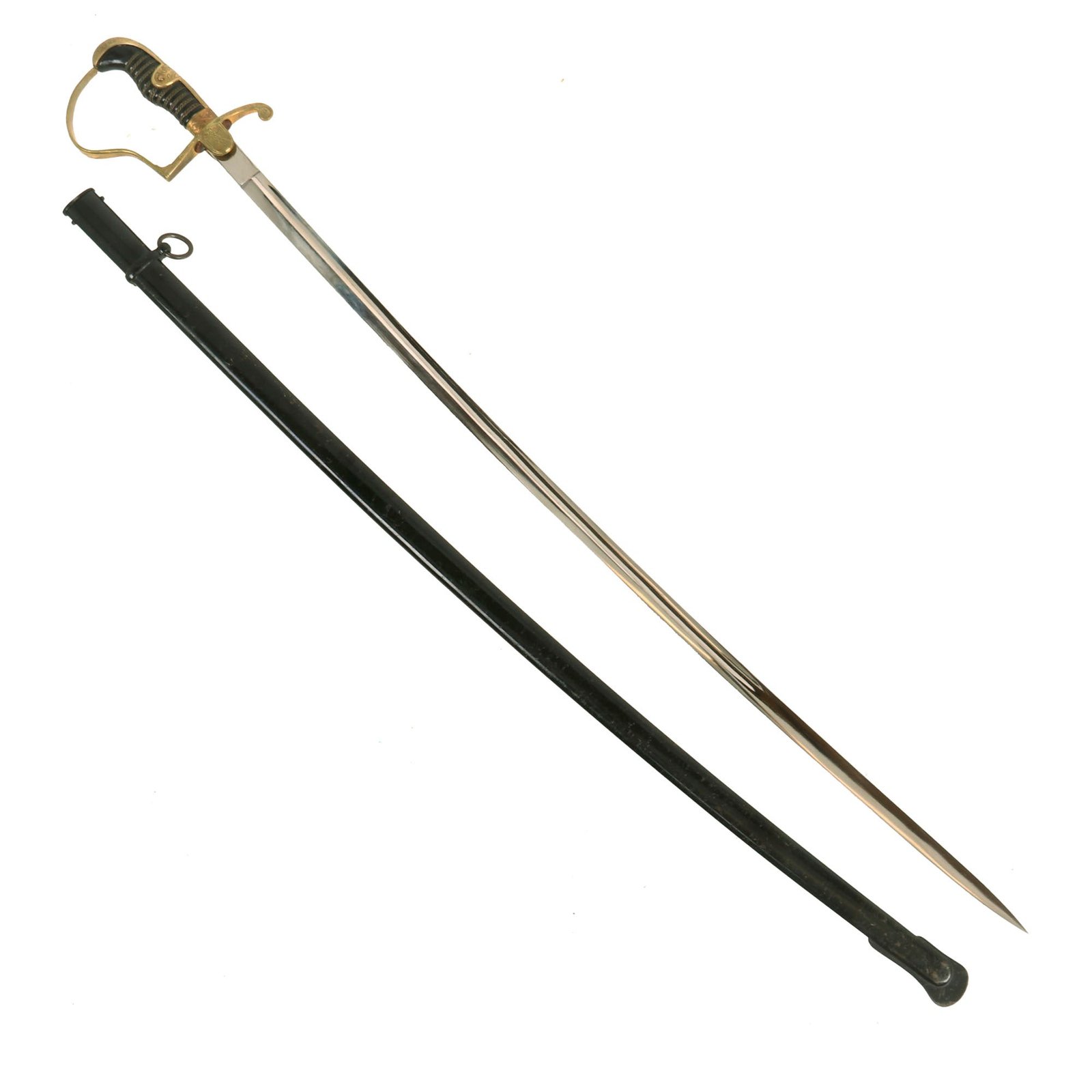 Buy Original German WWII Officer's Dove Head Sword with Scabbard by ALCOSO of Solingen circa 1936 - 1940 with Scabbard | Original Firearms Antique For Sale
