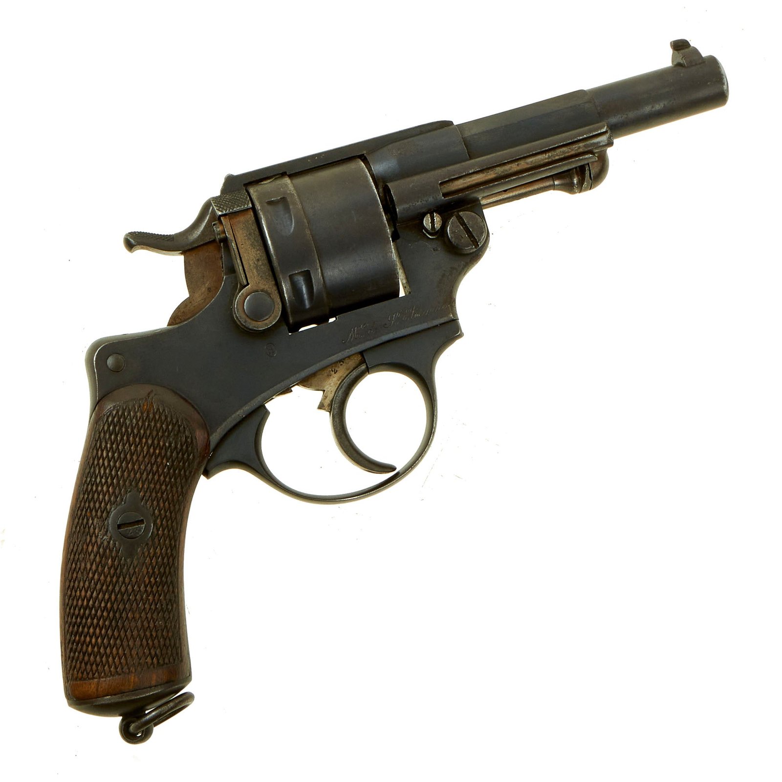 Buy Original French MAS Modèle 1873 Chamelot-Delvigne 11mm Service Revolver Serial Number H123 | Original Firearms Antique For Sale