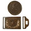Buy Original U.S. Civil War Union M1851 Federal Eagle EM NCO Belt Plate & Eagle Cartridge Box Plate | Original Firearms Antique For Sale