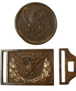 Buy Original U.S. Civil War Union M1851 Federal Eagle EM NCO Belt Plate & Eagle Cartridge Box Plate | Original Firearms Antique For Sale