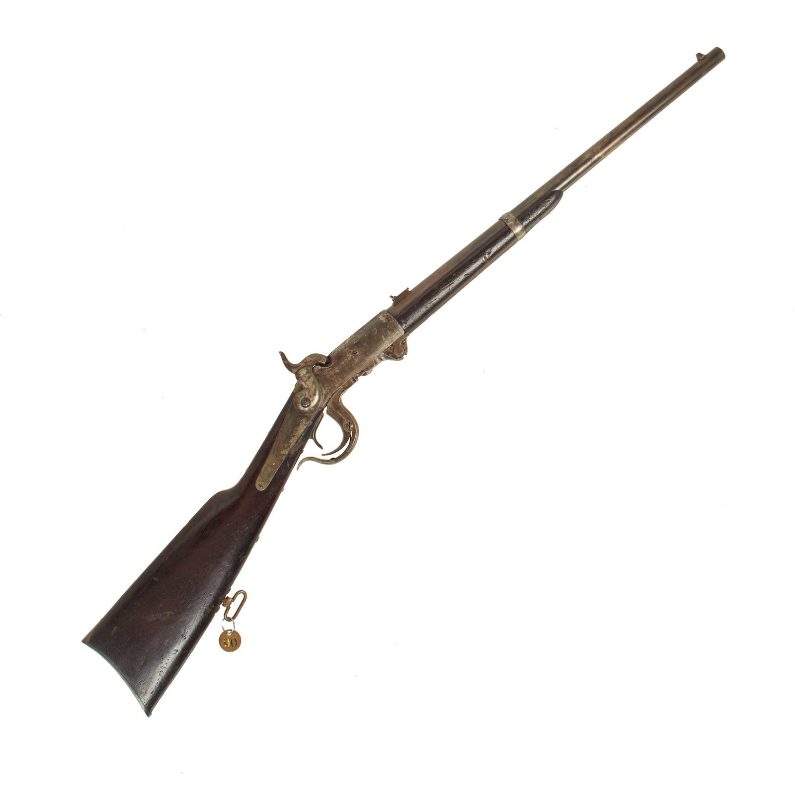 Buy Original U.S. Civil War 5th Model 1864 Burnside Cavalry Carbine with Label - Found at Petersburg Battlefield - Serial 14547 | Original Firearms Antique For Sale