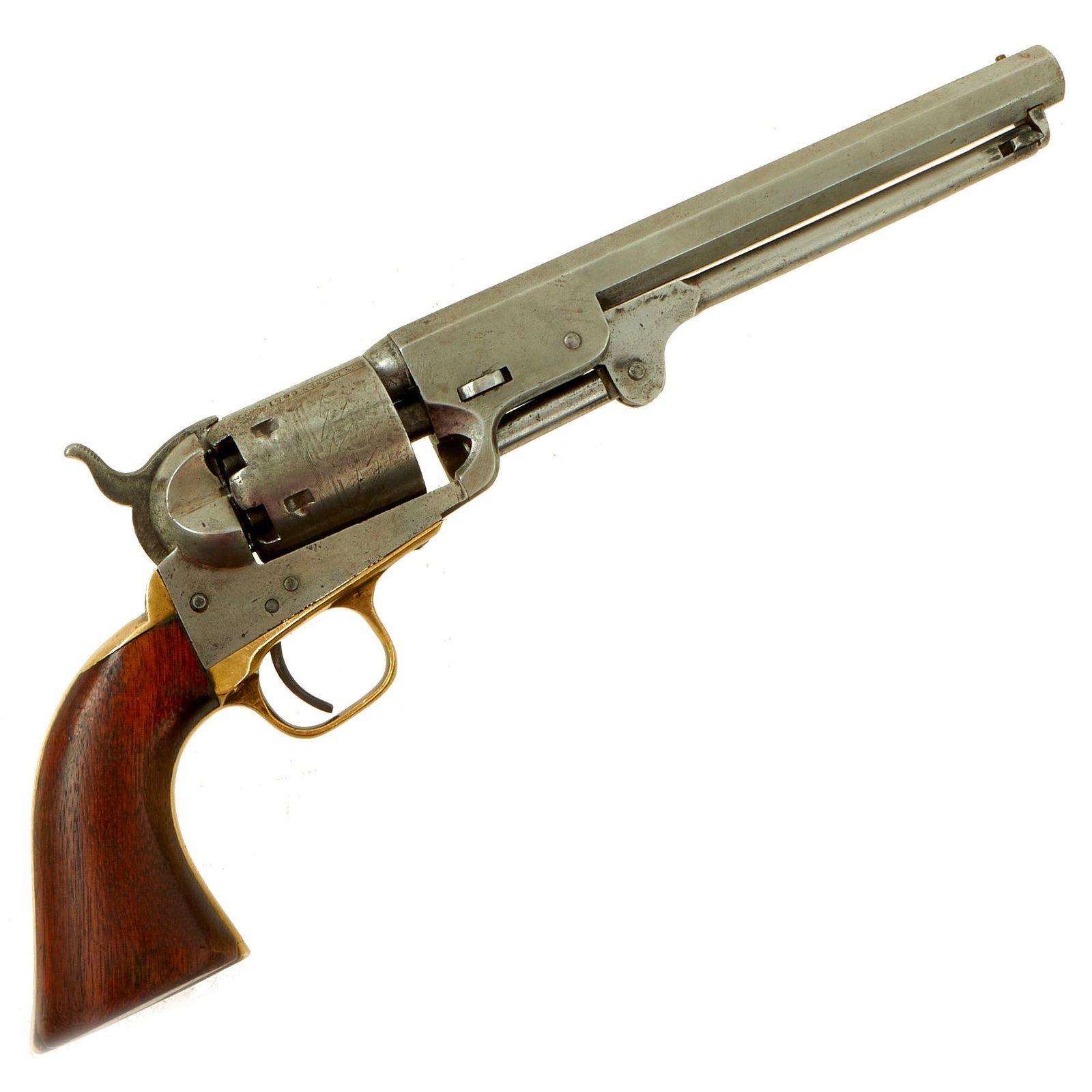 Buy Original U.S. Civil War Colt M1851 Navy .36cal Percussion Revolver with Cylinder Scene made in 1863 - Serial 166651 | Original Firearms Antique For Sale