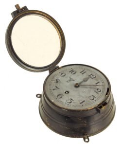 Buy Original German WWII Kriegsmarine Navy Marked U-Boat Brass Clock With Key - Functional | Original Firearms Antique For Sale