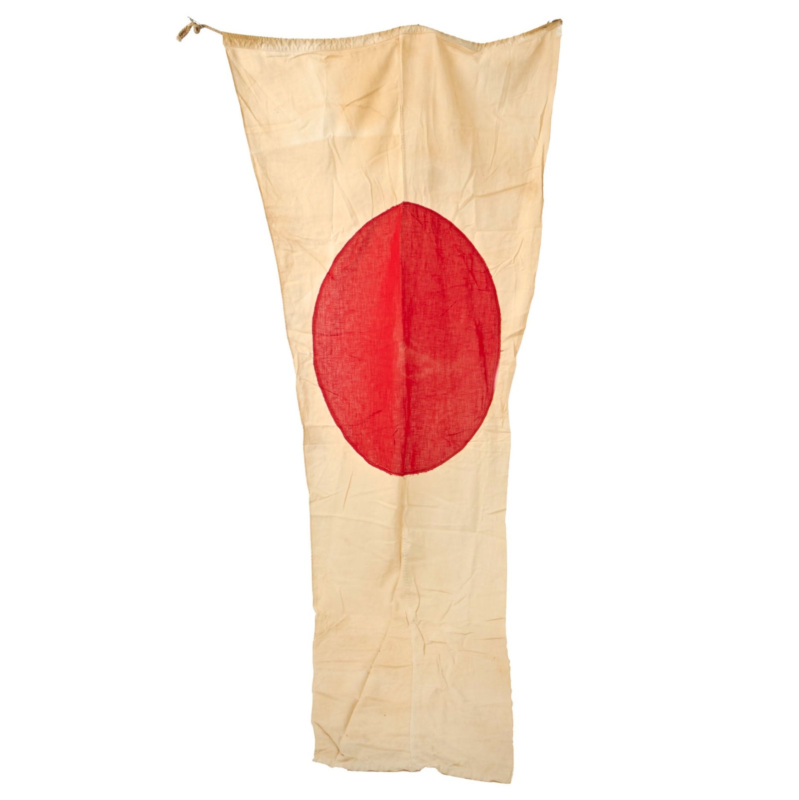Buy Original Japanese WWII Era Meatball Flag Pennant with Halyard - Multi-Piece Construction - 38 x 90” | Original Firearms Antique For Sale