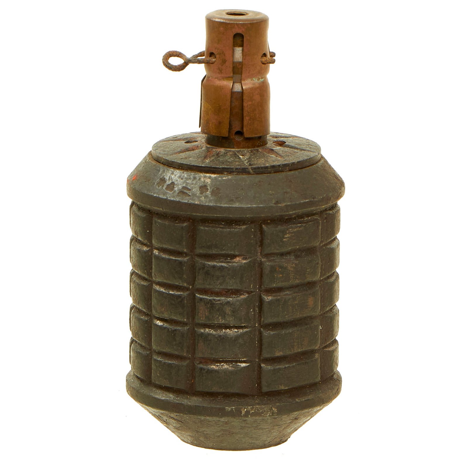 Buy Original Japanese WWII Type 97 Inert Fragmentation Hand Grenade with Fuse dated 1939 | Original Firearms Antique For Sale