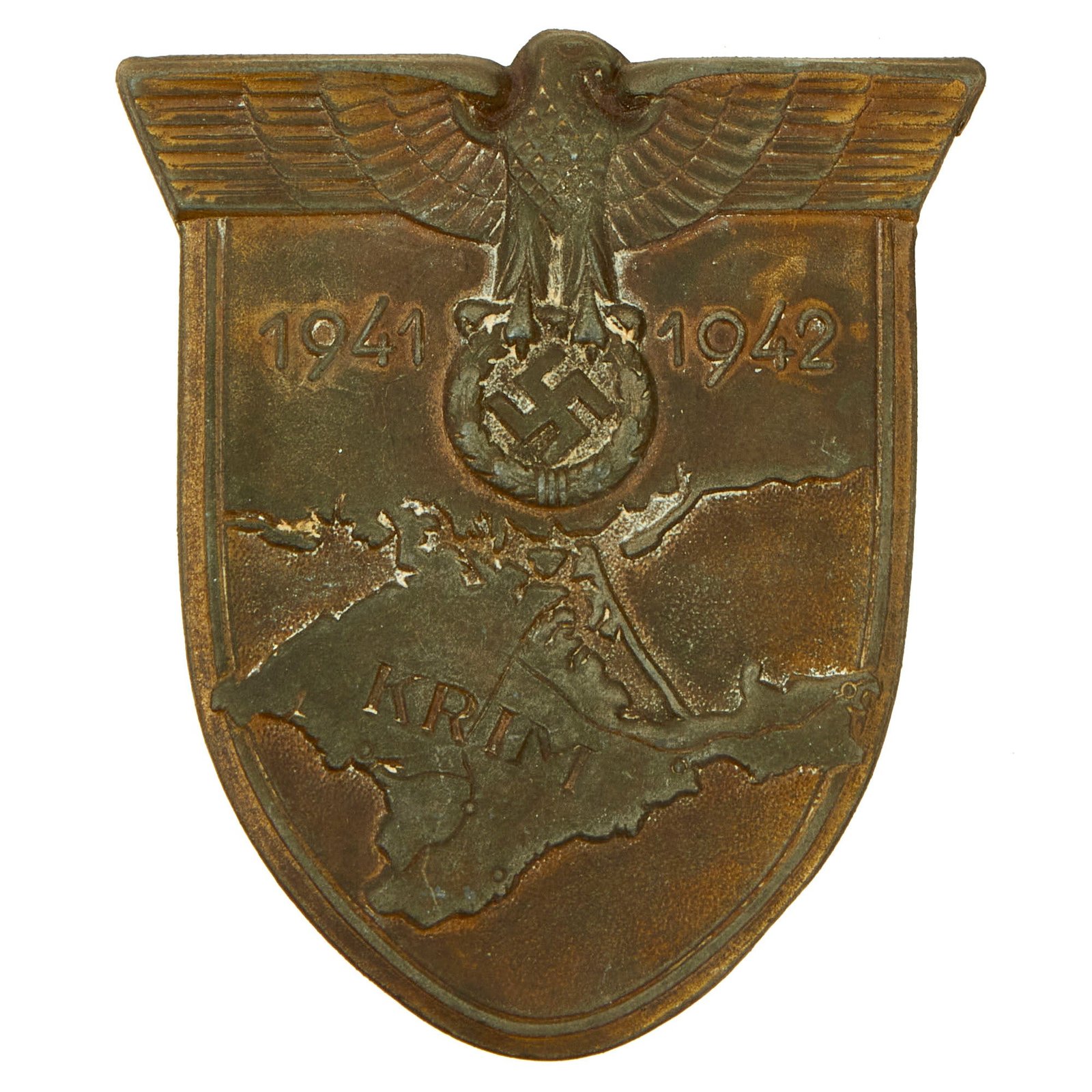 Buy Original German WWII Crimea Krim Shield Decoration - Krimschild | Original Firearms Antique For Sale
