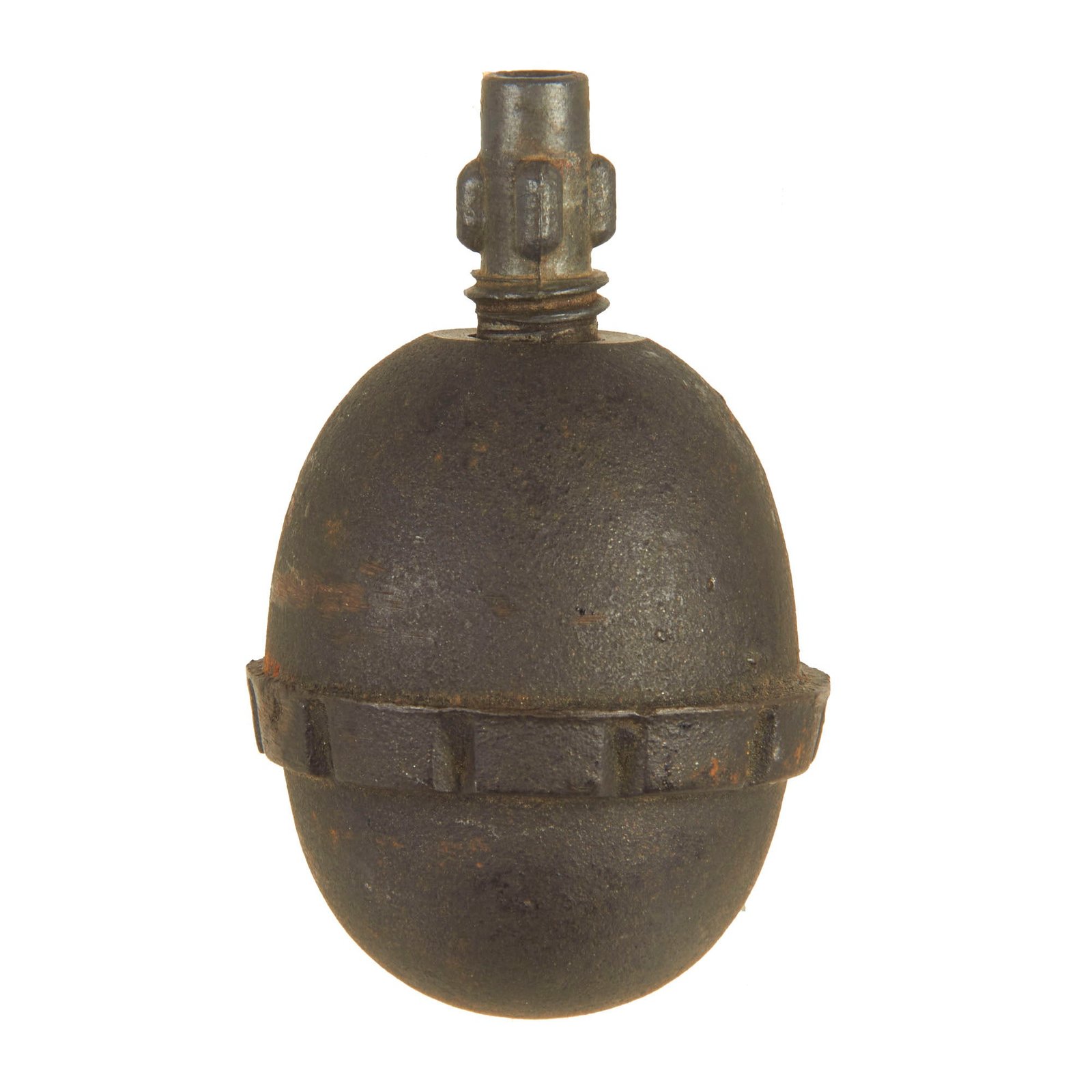 Buy Original German WWI Model 1917 n/A Inert Egg Hand Fragmentation Grenade - Eierhandgranate | Original Firearms Antique For Sale