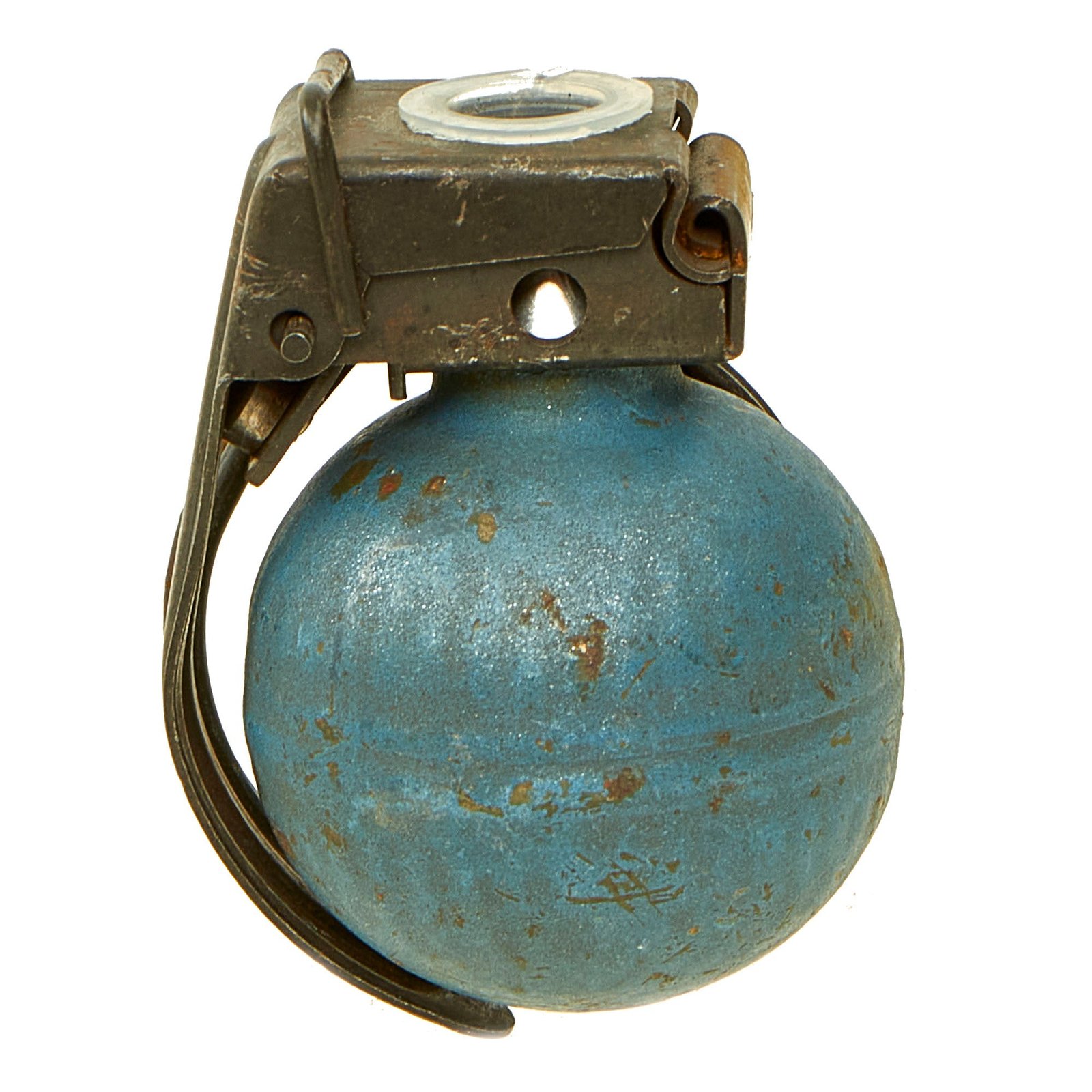 Buy Original U.S. Vietnam War Special Forces Dutch Made V40 “Hooch Popper” Mini Practice Fragmentation Hand Grenade - Dated 1971 | Original Firearms Antique For Sale