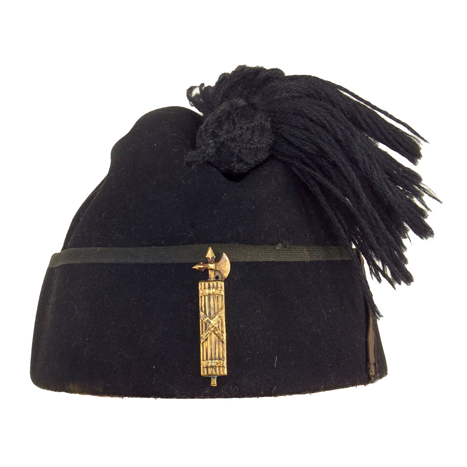 Buy Original WWII Italian Black Shirt MVSN Fascist Enlisted Fez | Original Firearms Antique For Sale