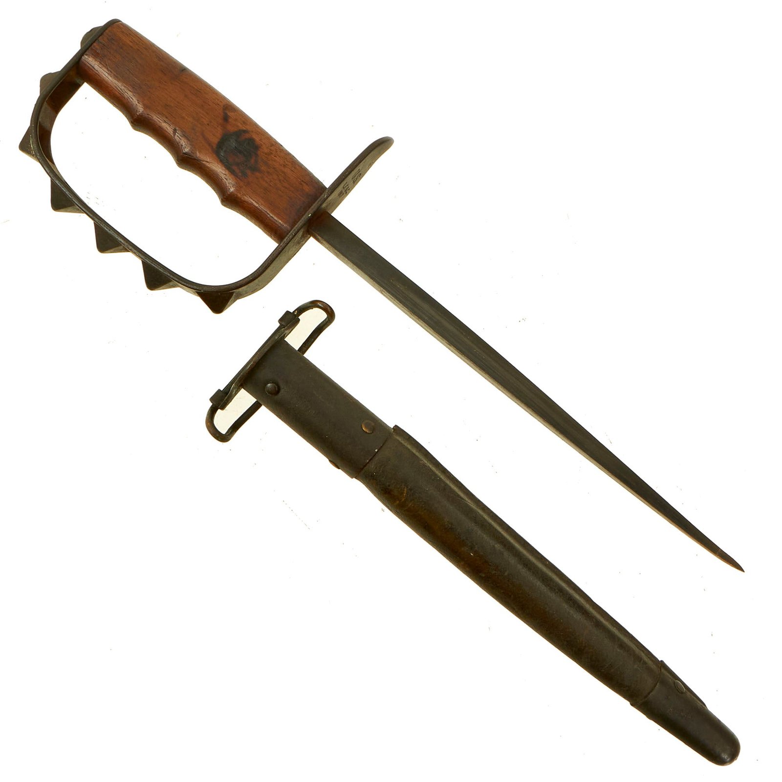 Buy Original U.S. WWI M1917 Trench Knife by L.F. & C. dated 1917 with Scabbard by Jewell dated 1918 | Original Firearms Antique For Sale