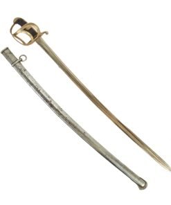 Buy Original Imperial German WWI Regiment Marked M1852 / 79 Heavy Cavalry Saber With Scabbard by Clemen & Jung - Dated 1881 | Original Firearms Antique For Sale