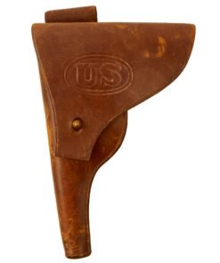 Buy Original U.S. Pre-WWI Era US Army Test Eagle American Luger Brown Leather Holster By Rock Island Arsenal - Extremely Rare | Original Firearms Antique For Sale
